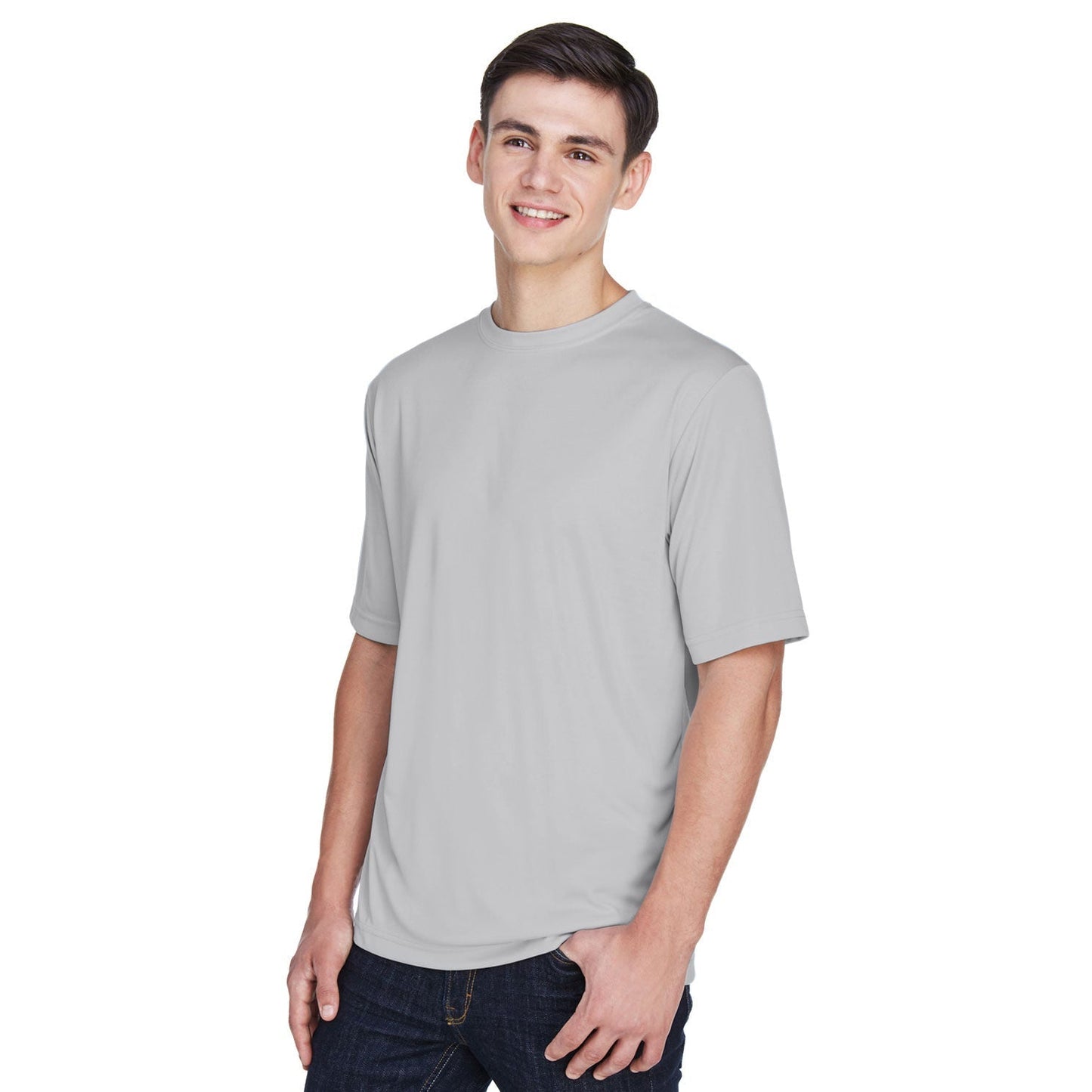 Black T-Shirts - Team 365 - Moisture-Wicking Performance