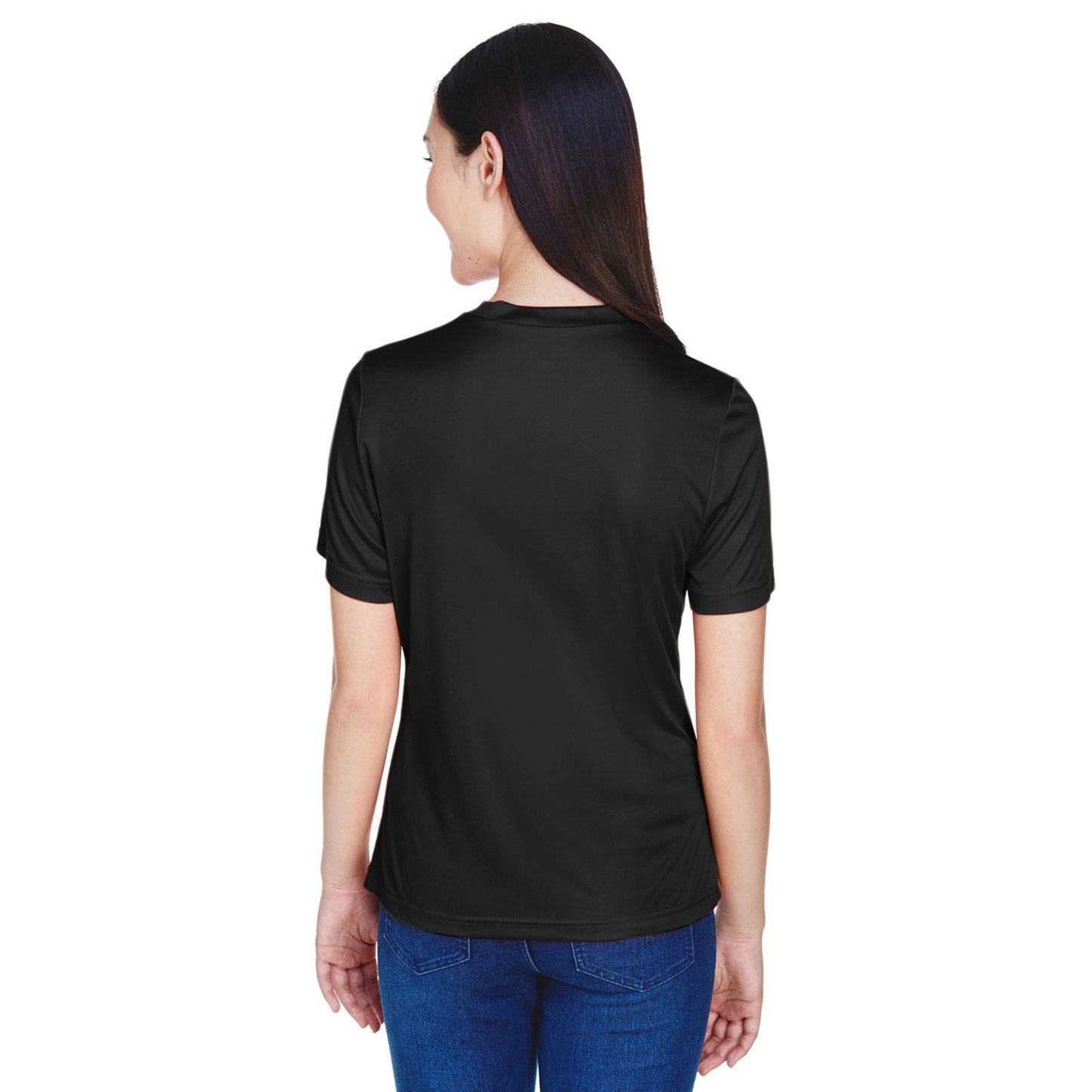 Black Performance T-Shirts - Team 365 - Moisture-Wicking