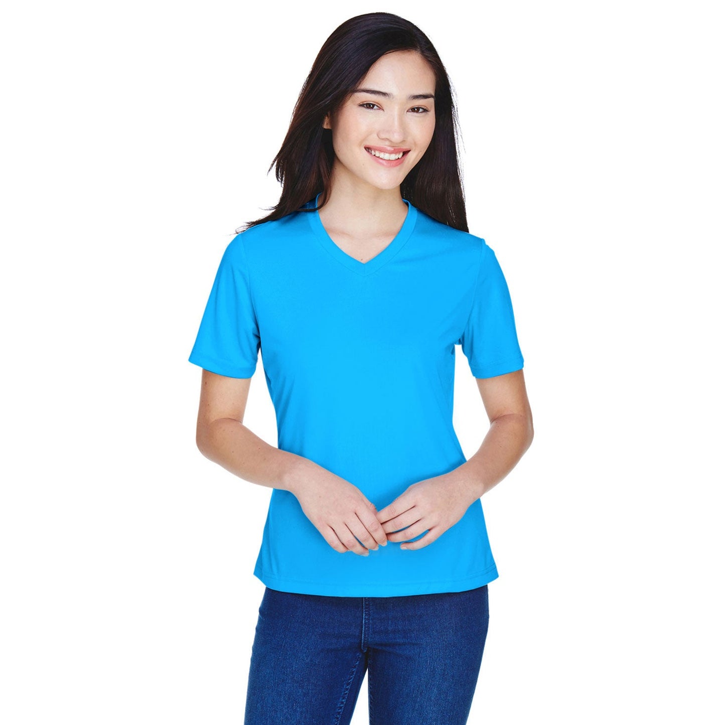 Black Performance T-Shirts - Team 365 - Moisture-Wicking