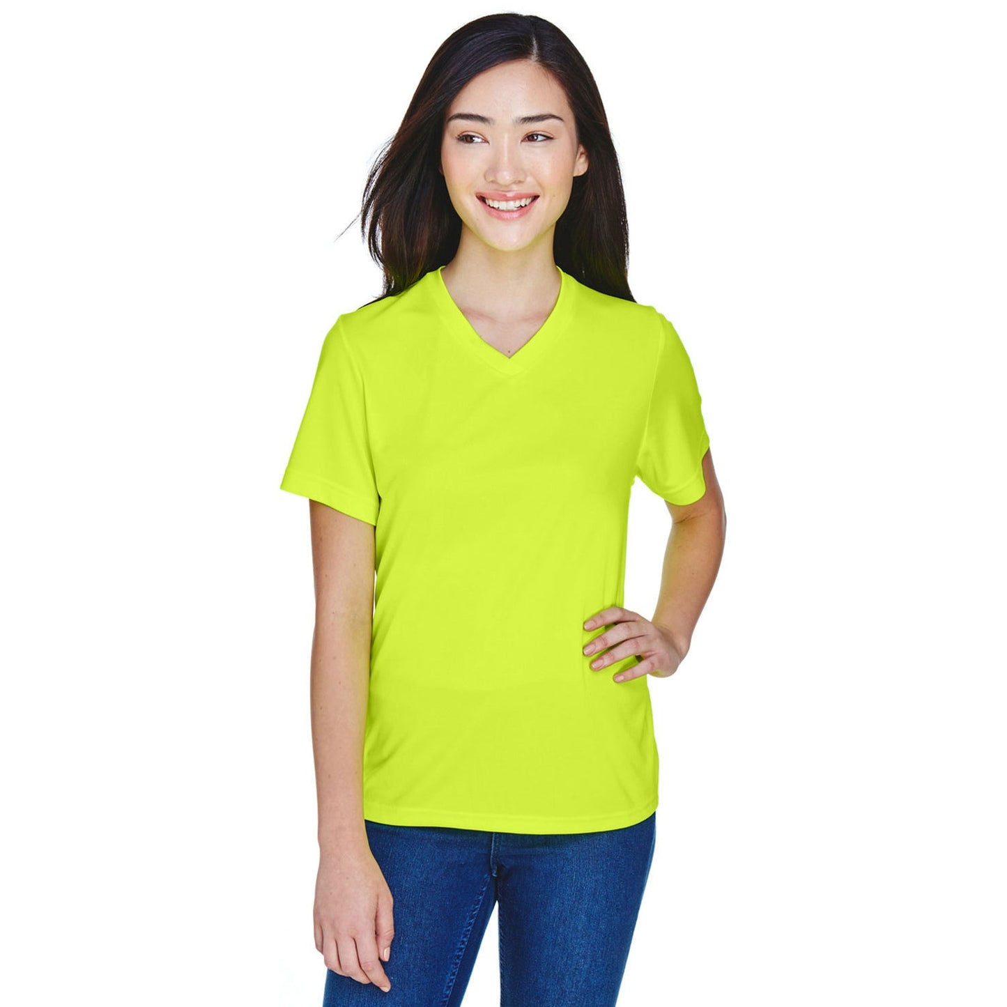 Black Performance T-Shirts - Team 365 - Moisture-Wicking