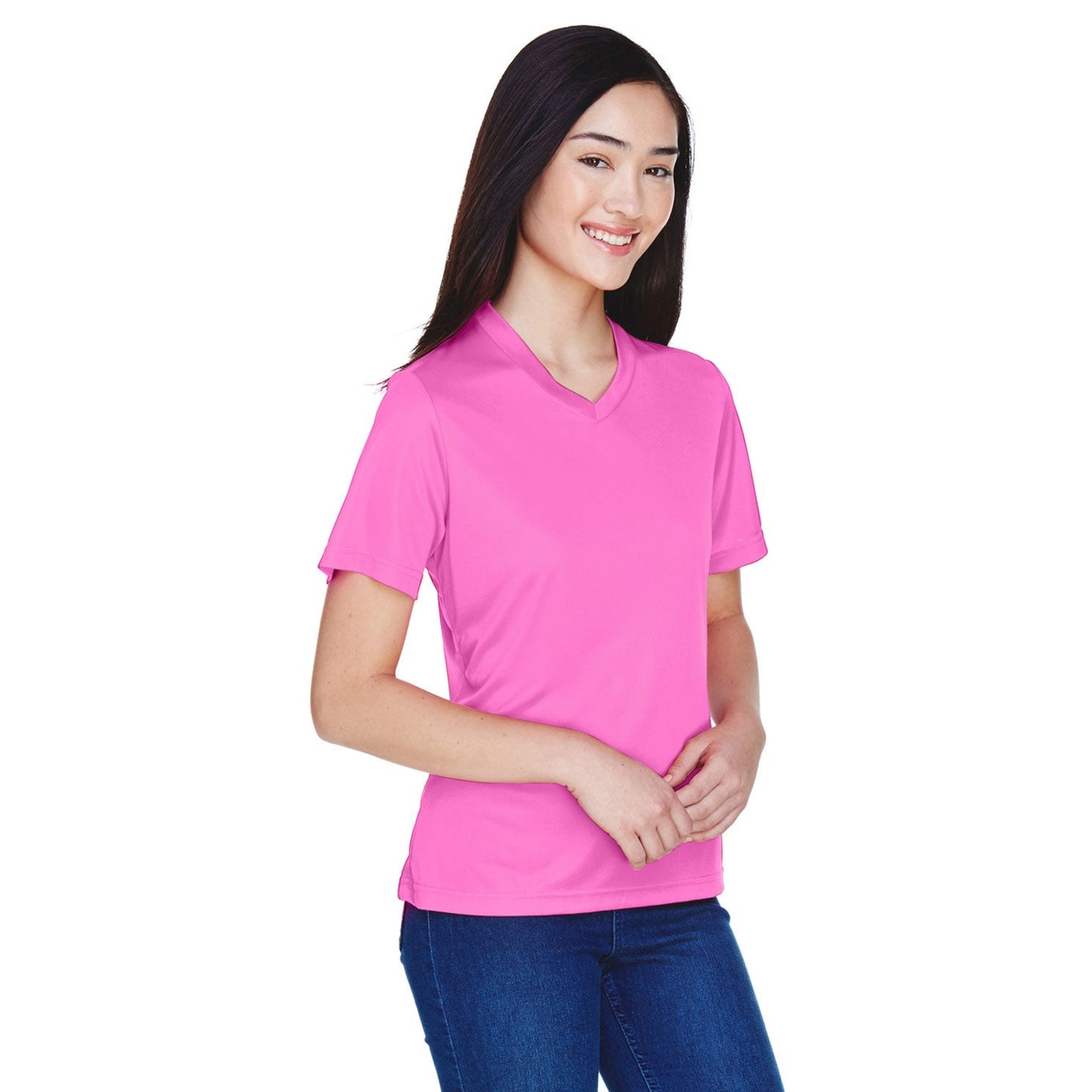 Black Performance T-Shirts - Team 365 - Moisture-Wicking