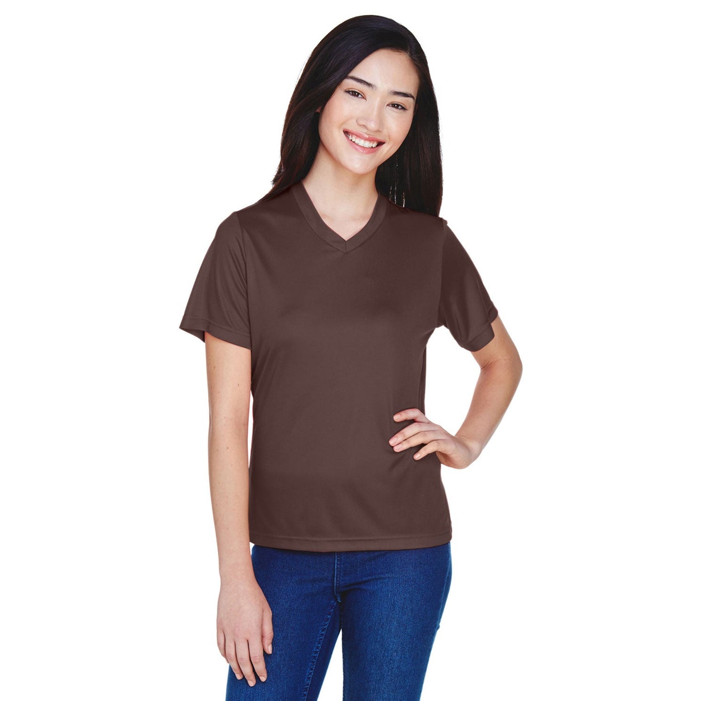 Black Performance T-Shirts - Team 365 - Moisture-Wicking