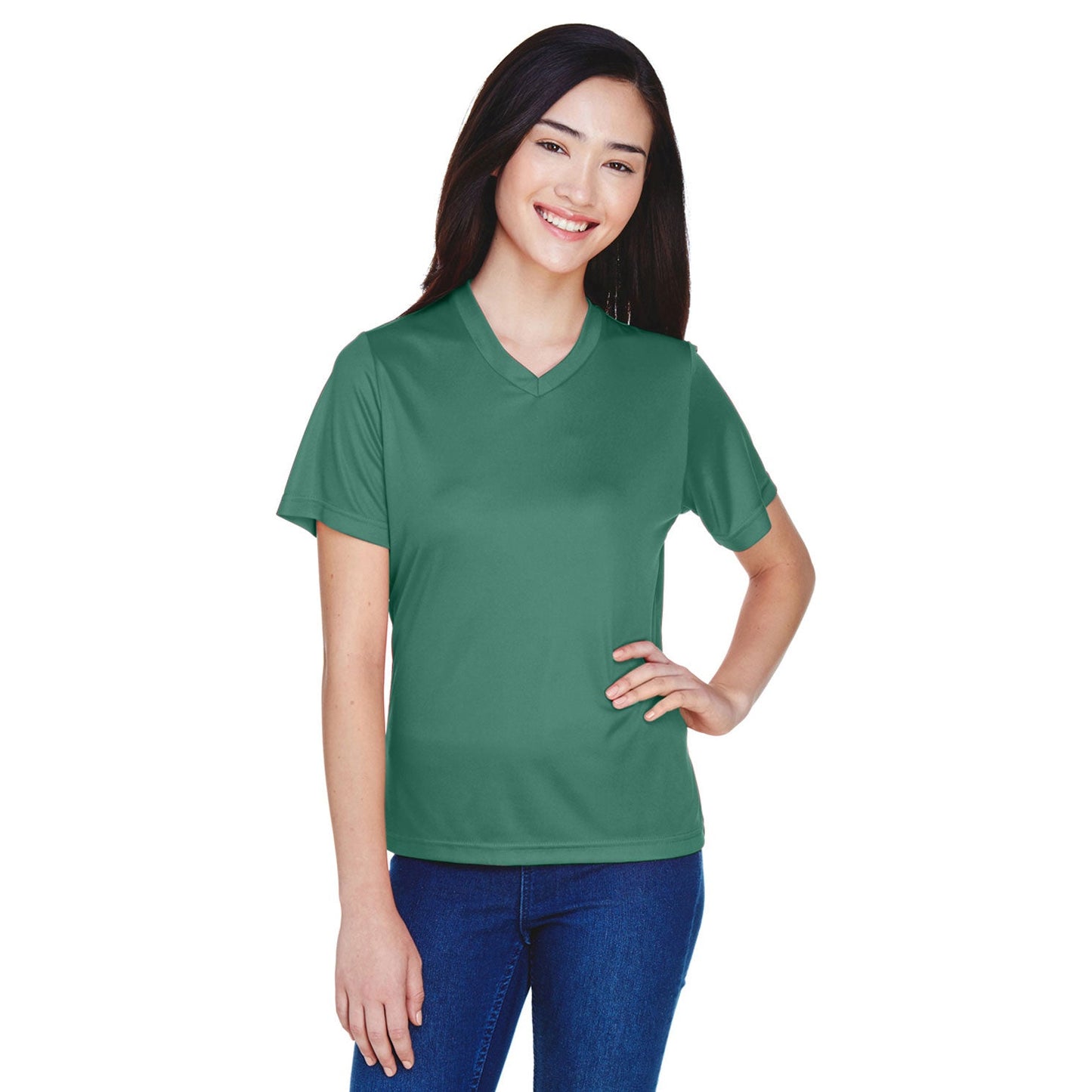 Black Performance T-Shirts - Team 365 - Moisture-Wicking