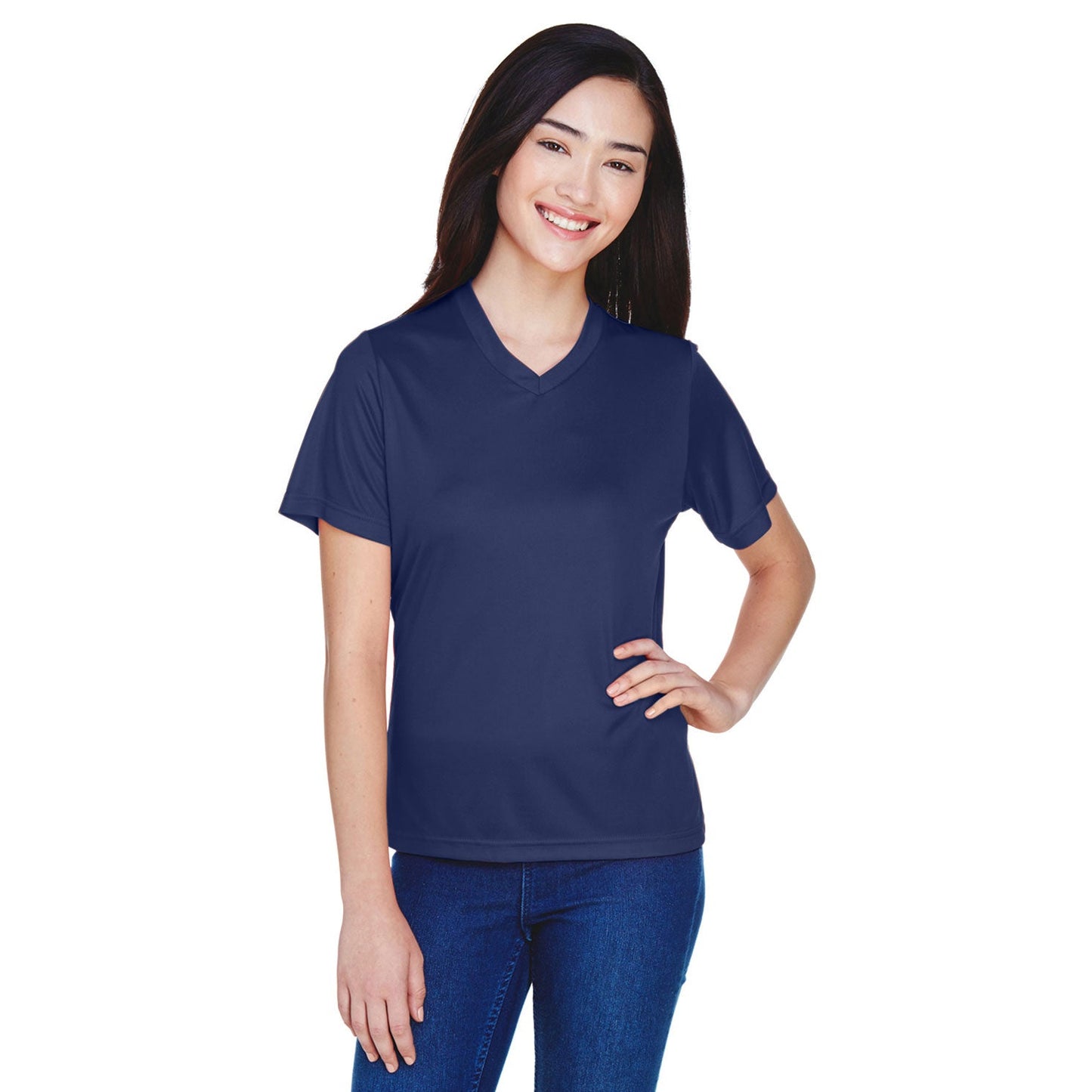 Black Performance T-Shirts - Team 365 - Moisture-Wicking