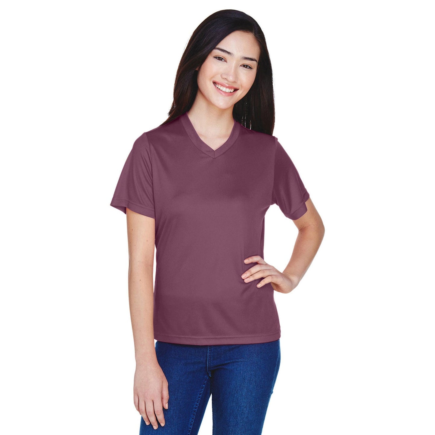 Black Performance T-Shirts - Team 365 - Moisture-Wicking