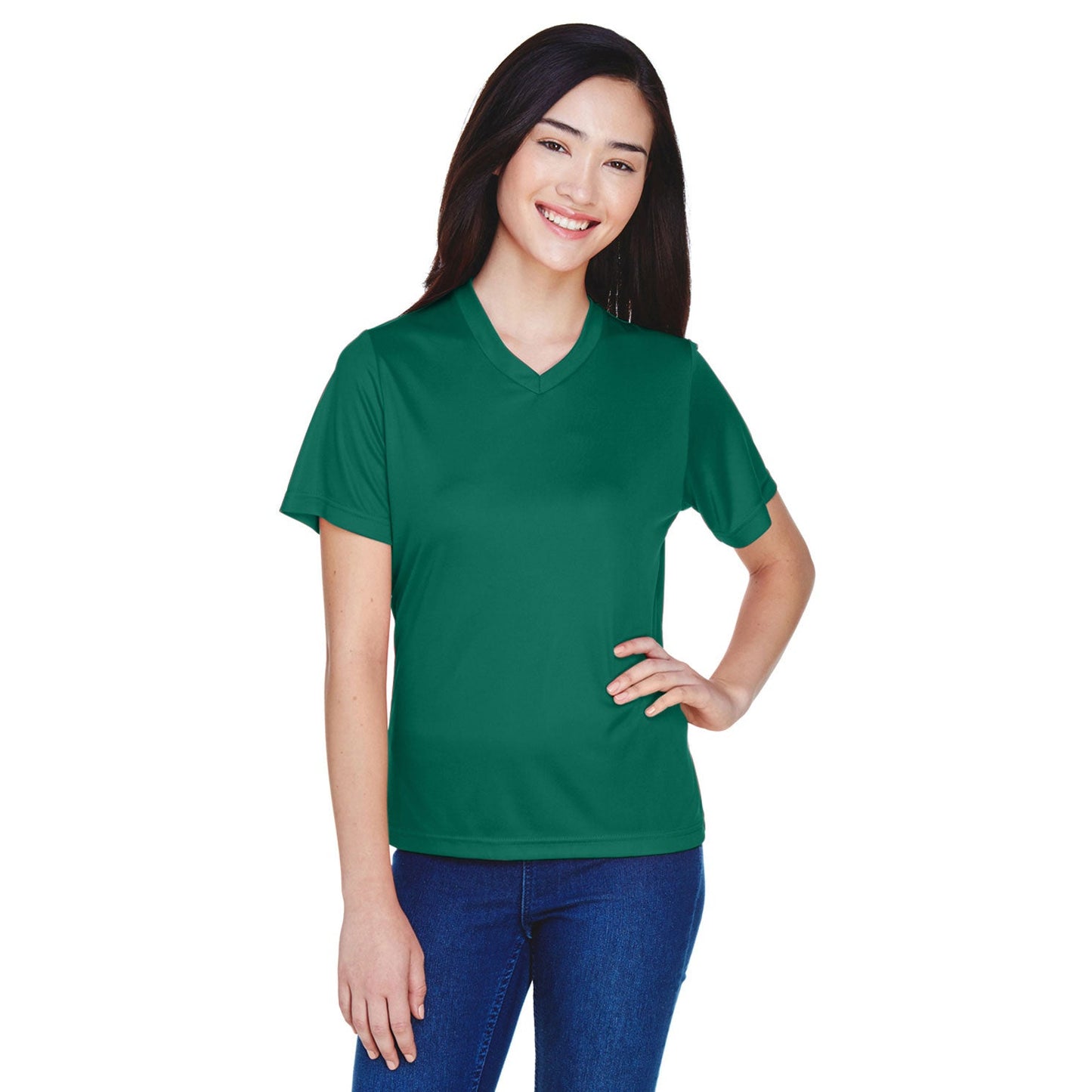 Black Performance T-Shirts - Team 365 - Moisture-Wicking