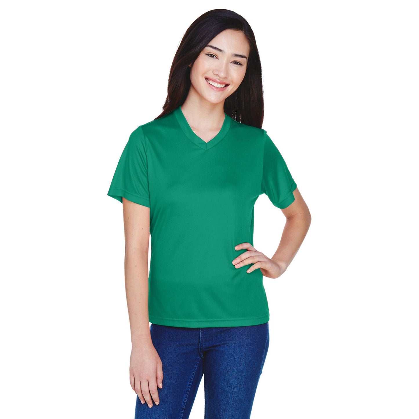 Black Performance T-Shirts - Team 365 - Moisture-Wicking