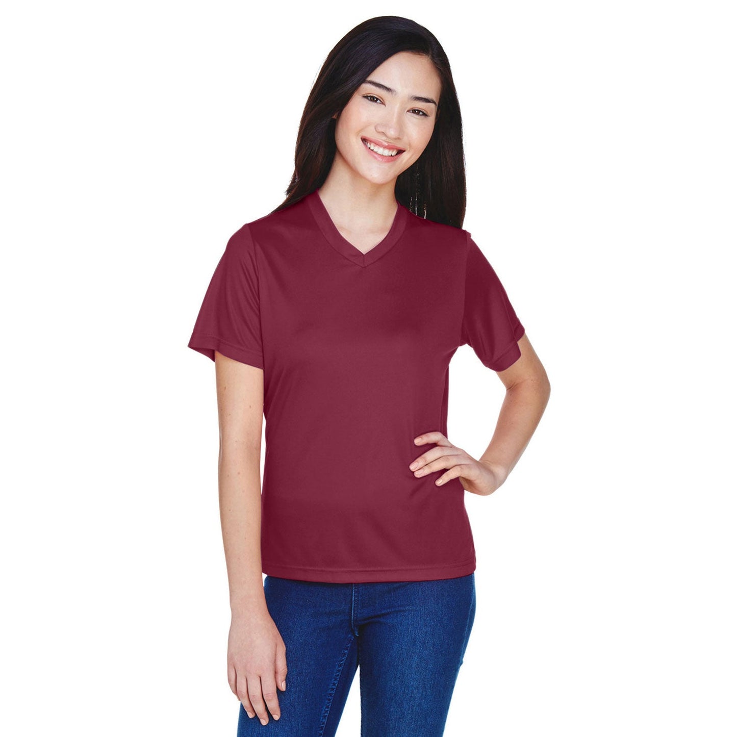Black Performance T-Shirts - Team 365 - Moisture-Wicking