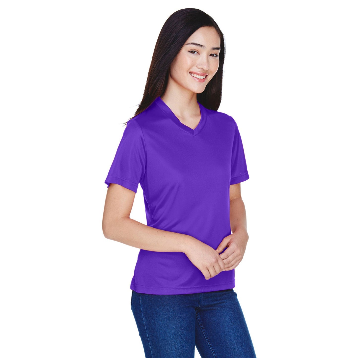 Black Performance T-Shirts - Team 365 - Moisture-Wicking