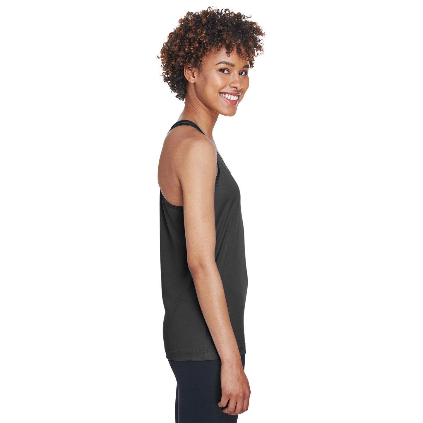 Black Tank Tops - Team 365 - Performance Fabric