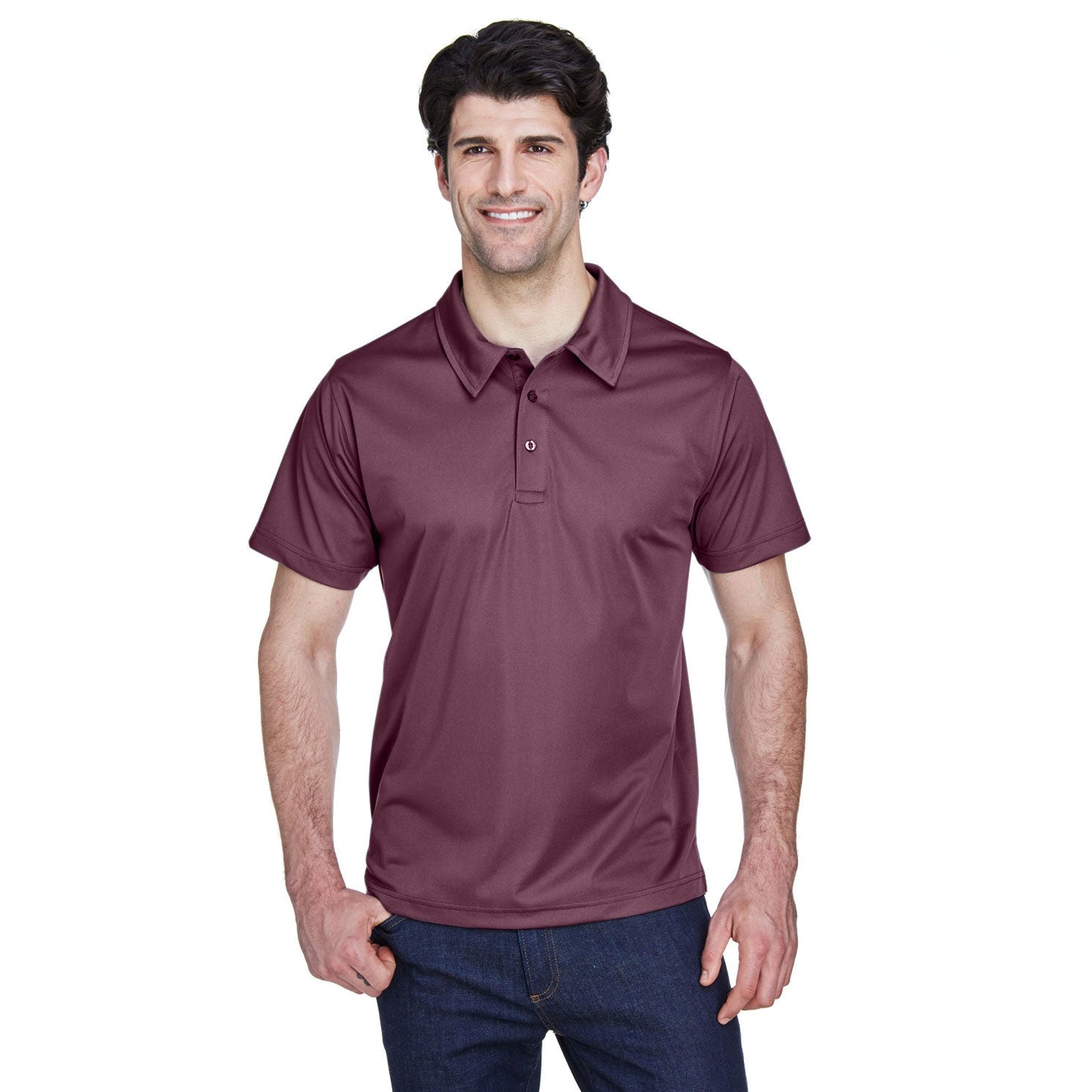 Black Polo Shirt - Team 365 - Snag Protection
