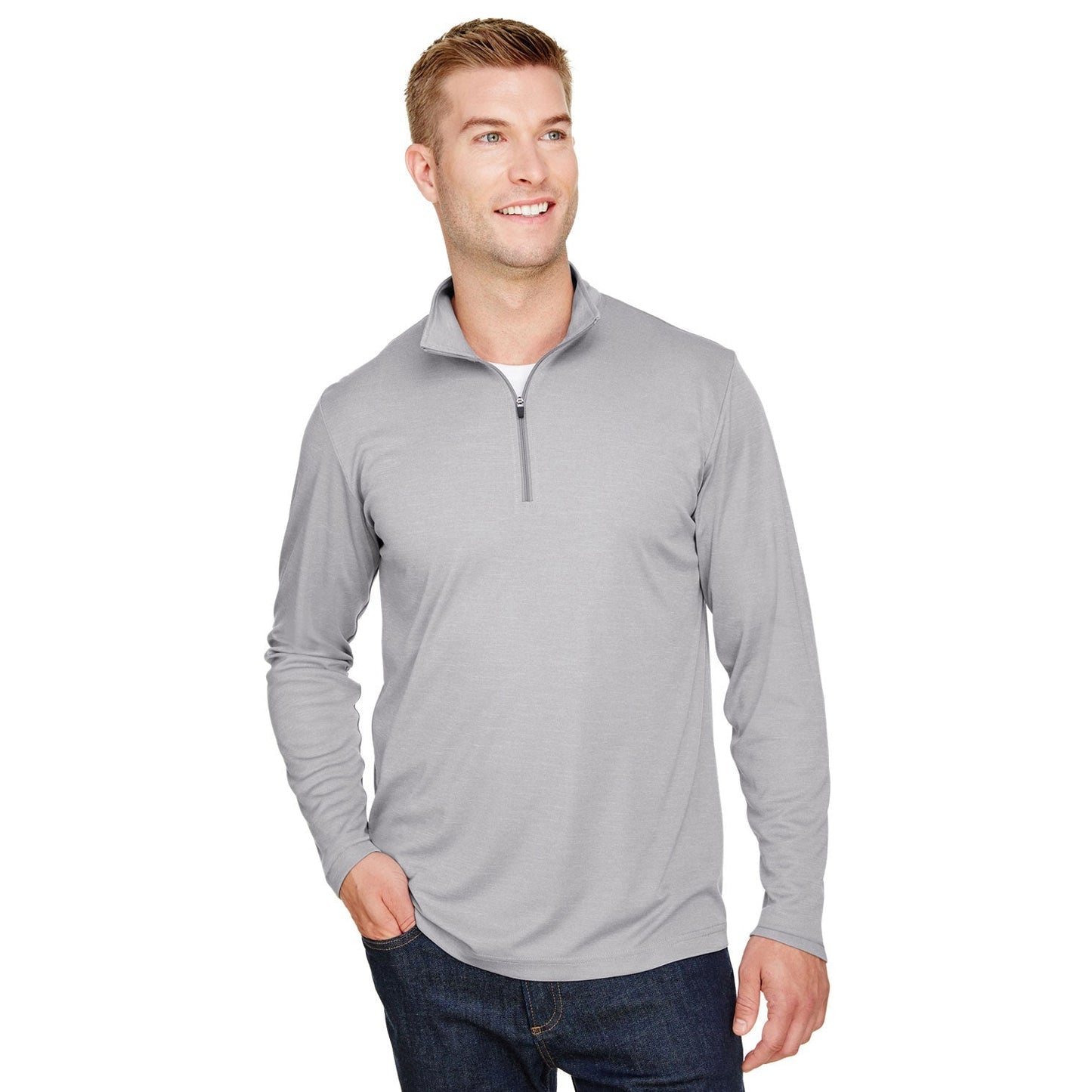 Black Heather Sweatshirt - Team 365 - Sonic Performance