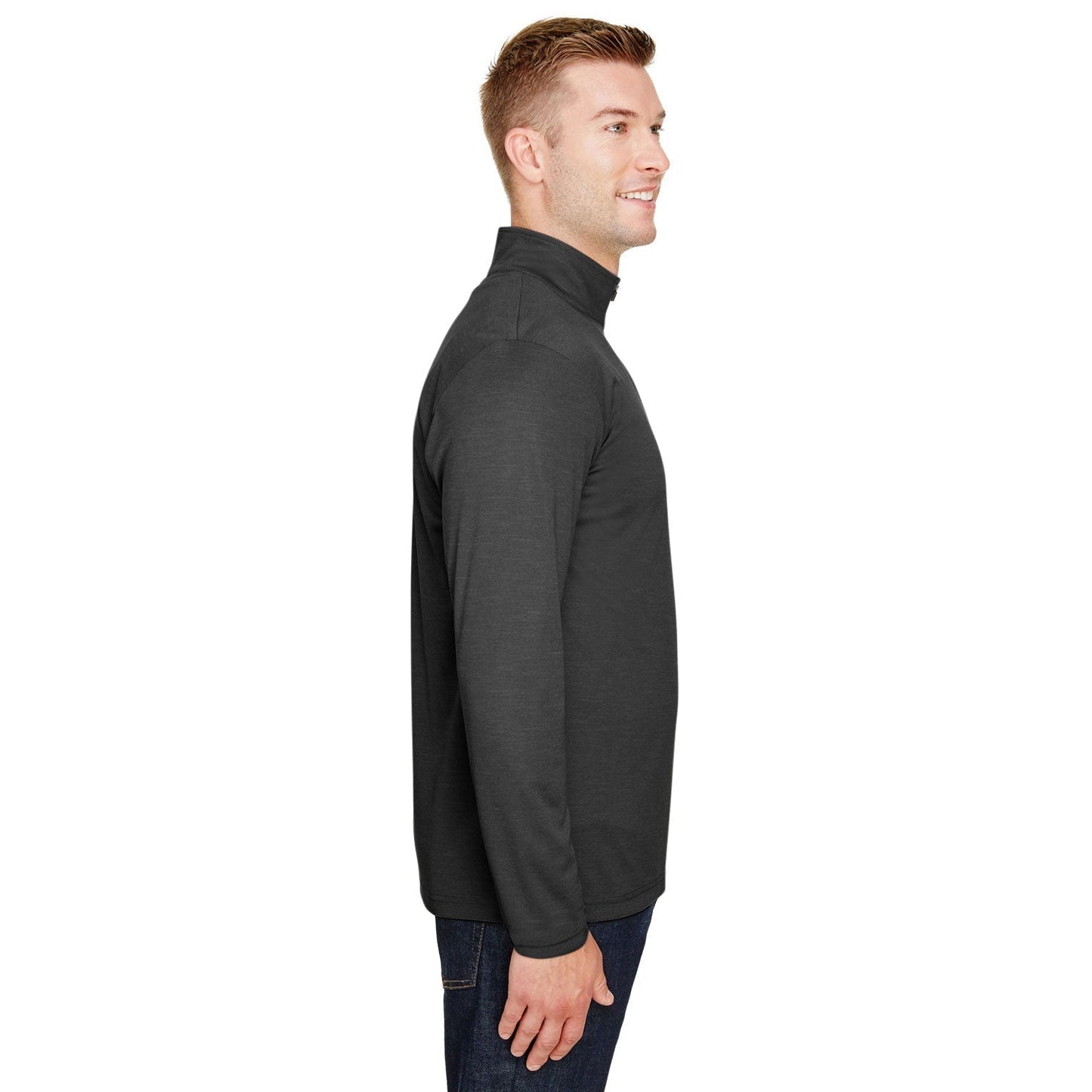 Black Heather Sweatshirt - Team 365 - Sonic Performance