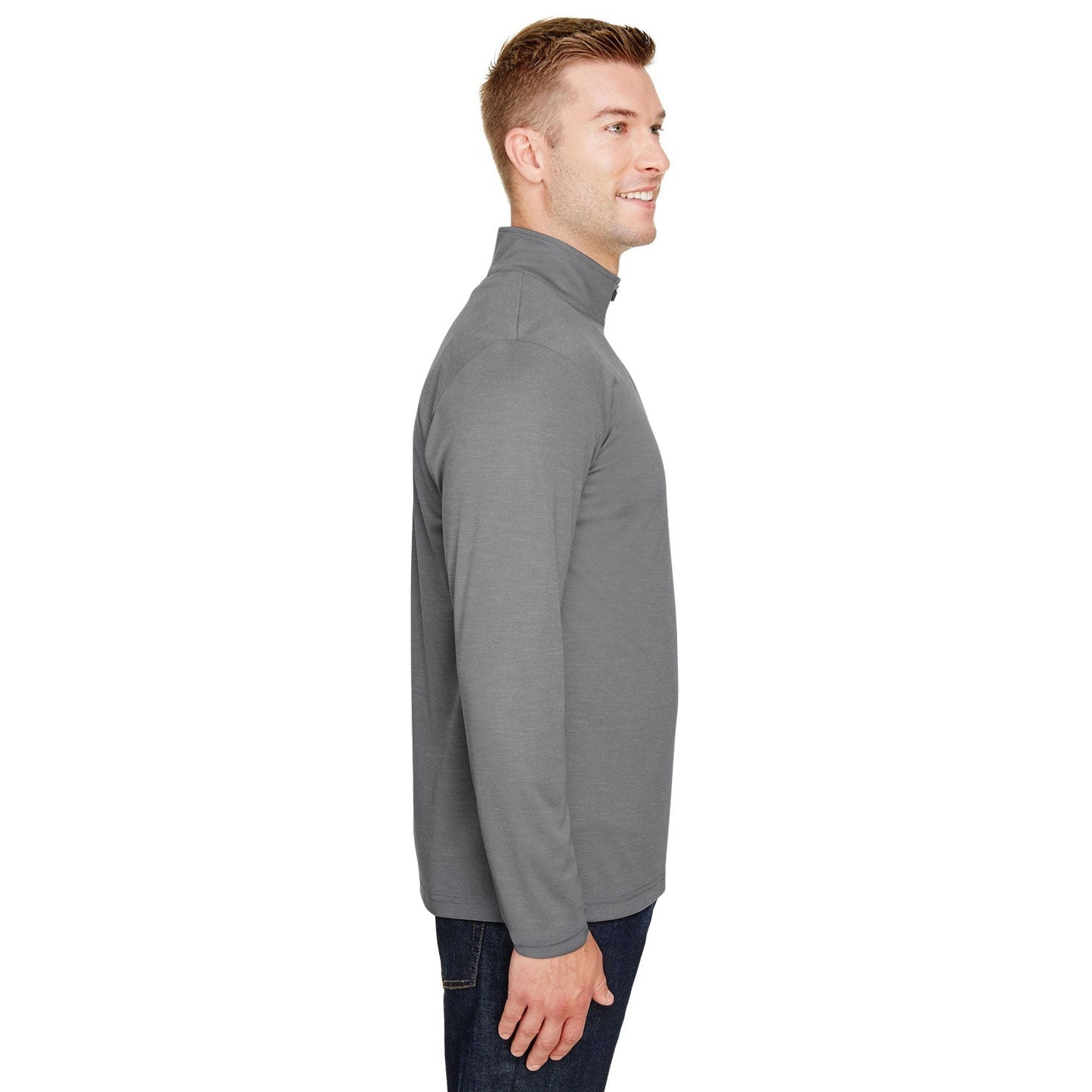 Black Heather Sweatshirt - Team 365 - Sonic Performance