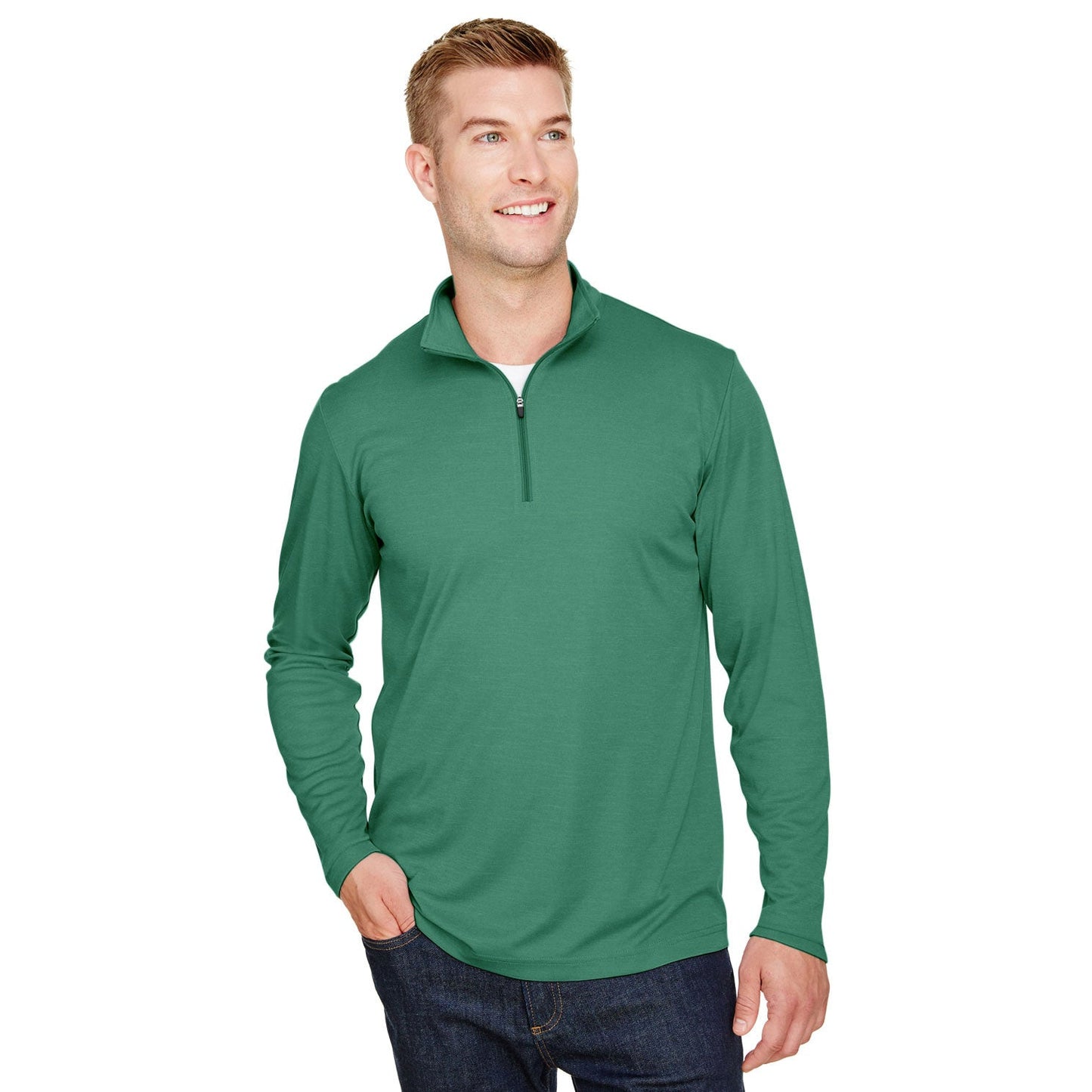 Black Heather Sweatshirt - Team 365 - Sonic Performance