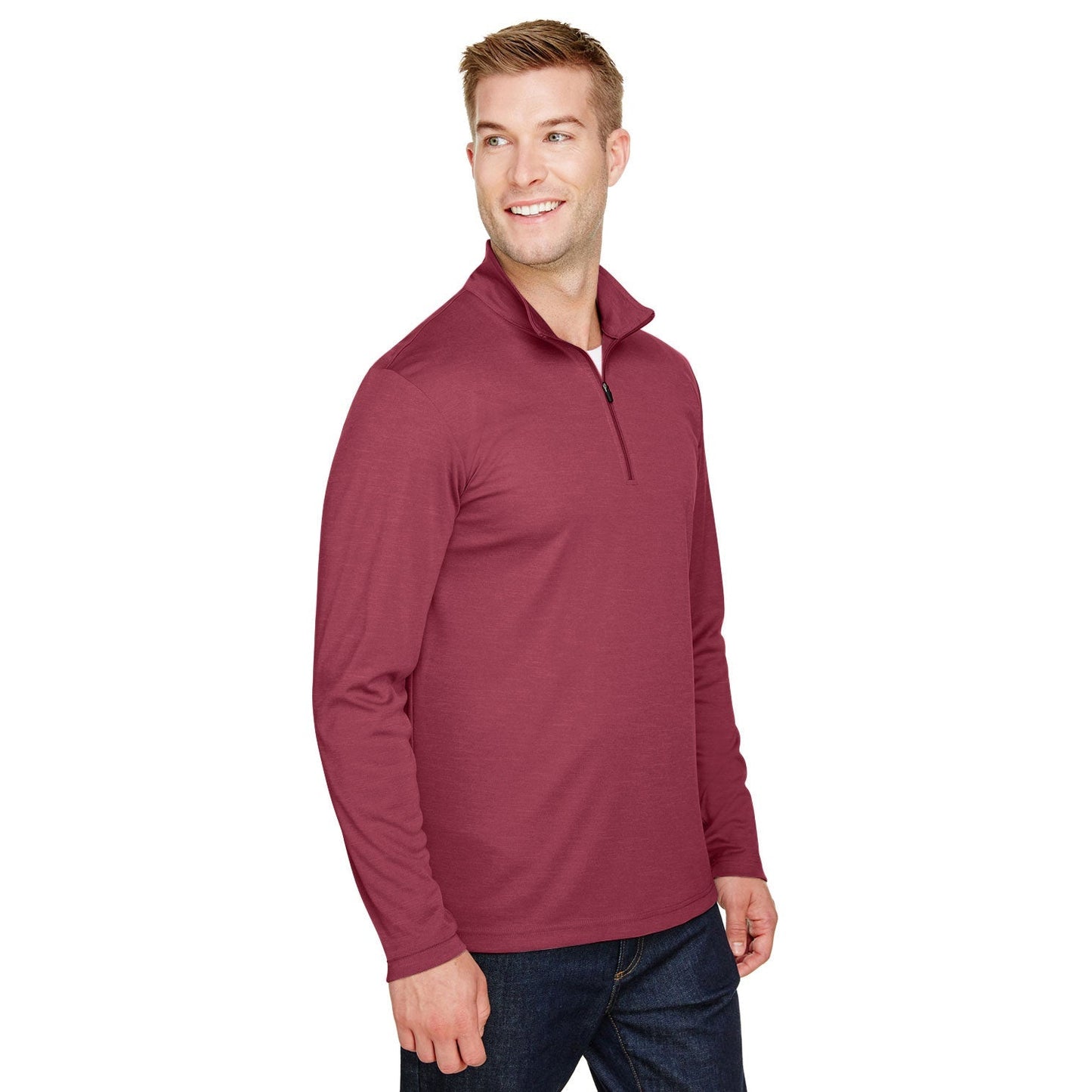 Black Heather Sweatshirt - Team 365 - Sonic Performance