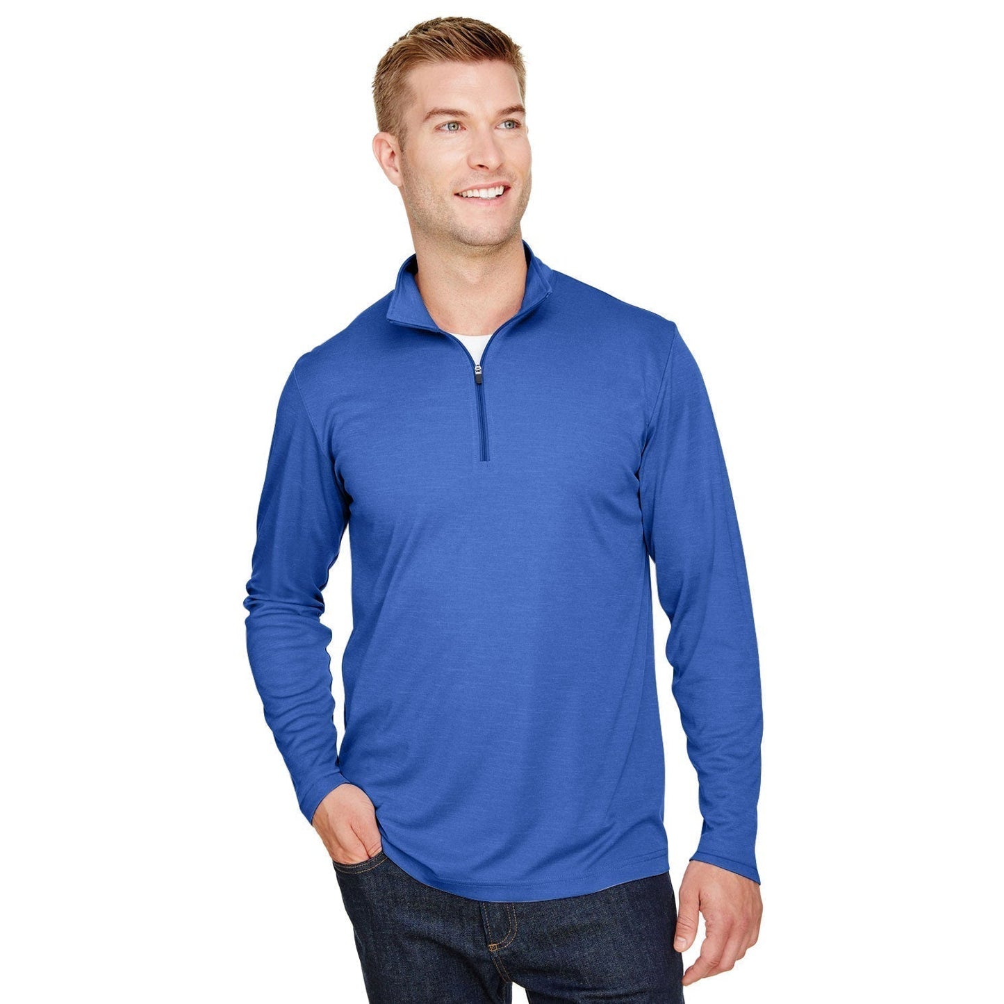 Black Heather Sweatshirt - Team 365 - Sonic Performance