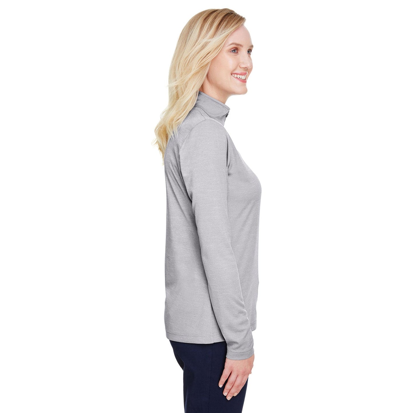 Black Heather Sweatshirt - Team 365 - Performance Fabric