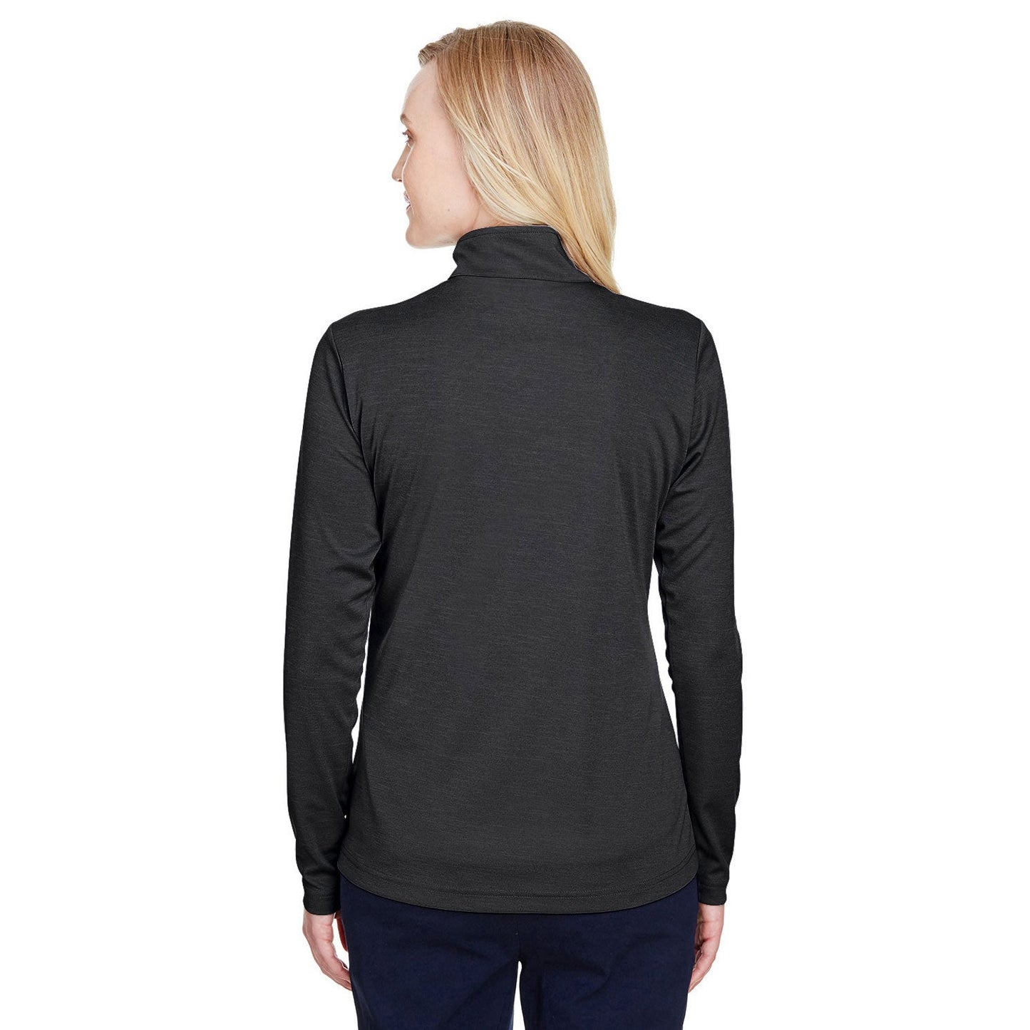 Black Heather Sweatshirt - Team 365 - Performance Fabric