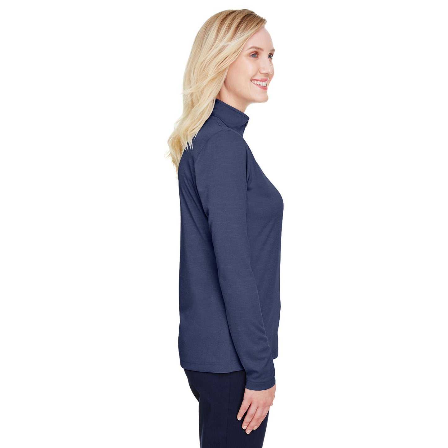 Black Heather Sweatshirt - Team 365 - Performance Fabric