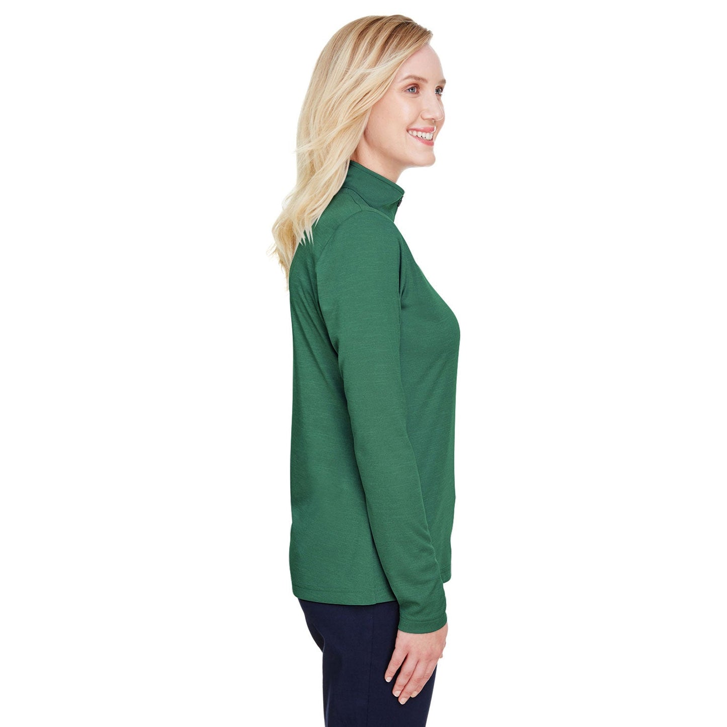 Black Heather Sweatshirt - Team 365 - Performance Fabric