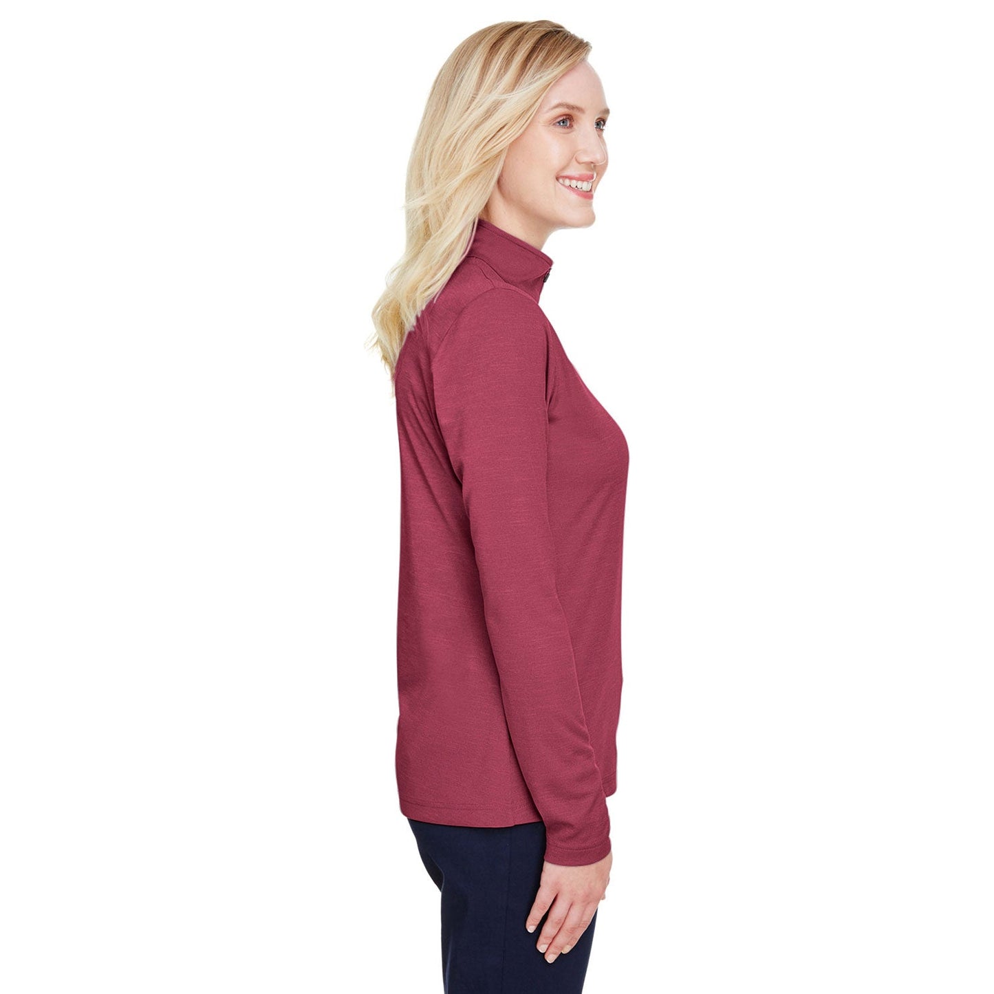 Black Heather Sweatshirt - Team 365 - Performance Fabric