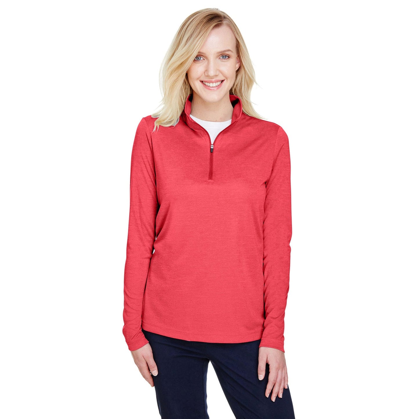 Black Heather Sweatshirt - Team 365 - Performance Fabric