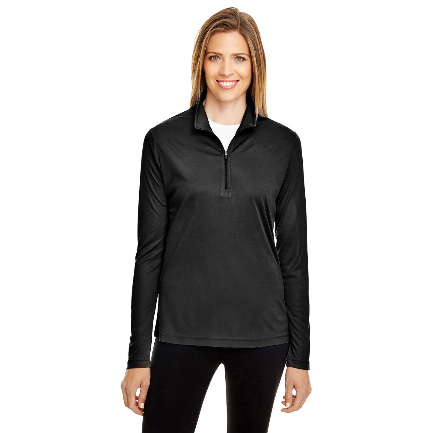 Black Performance Sweatshirt - Team 365 - Moisture Wicking