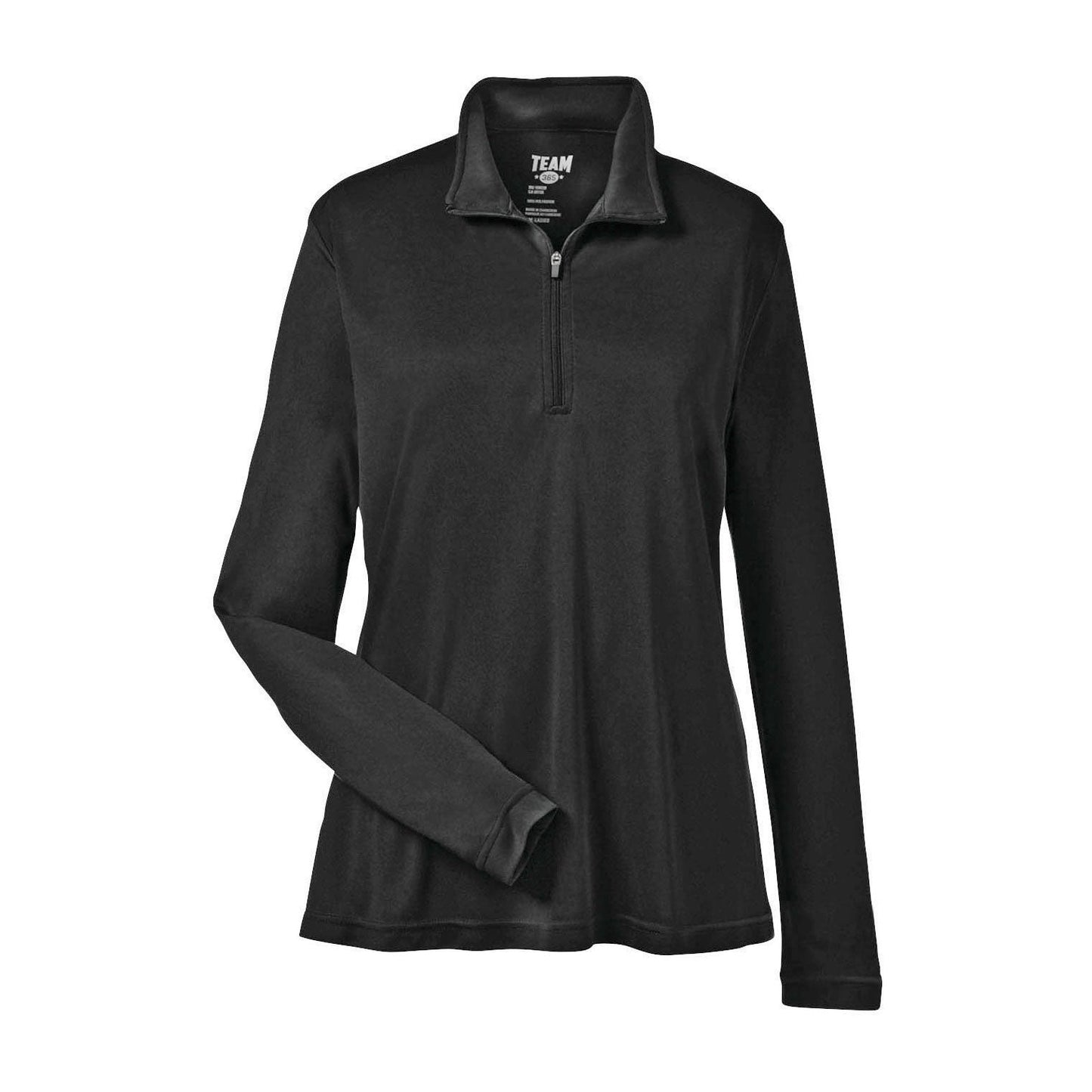 Black Performance Sweatshirt - Team 365 - Moisture Wicking