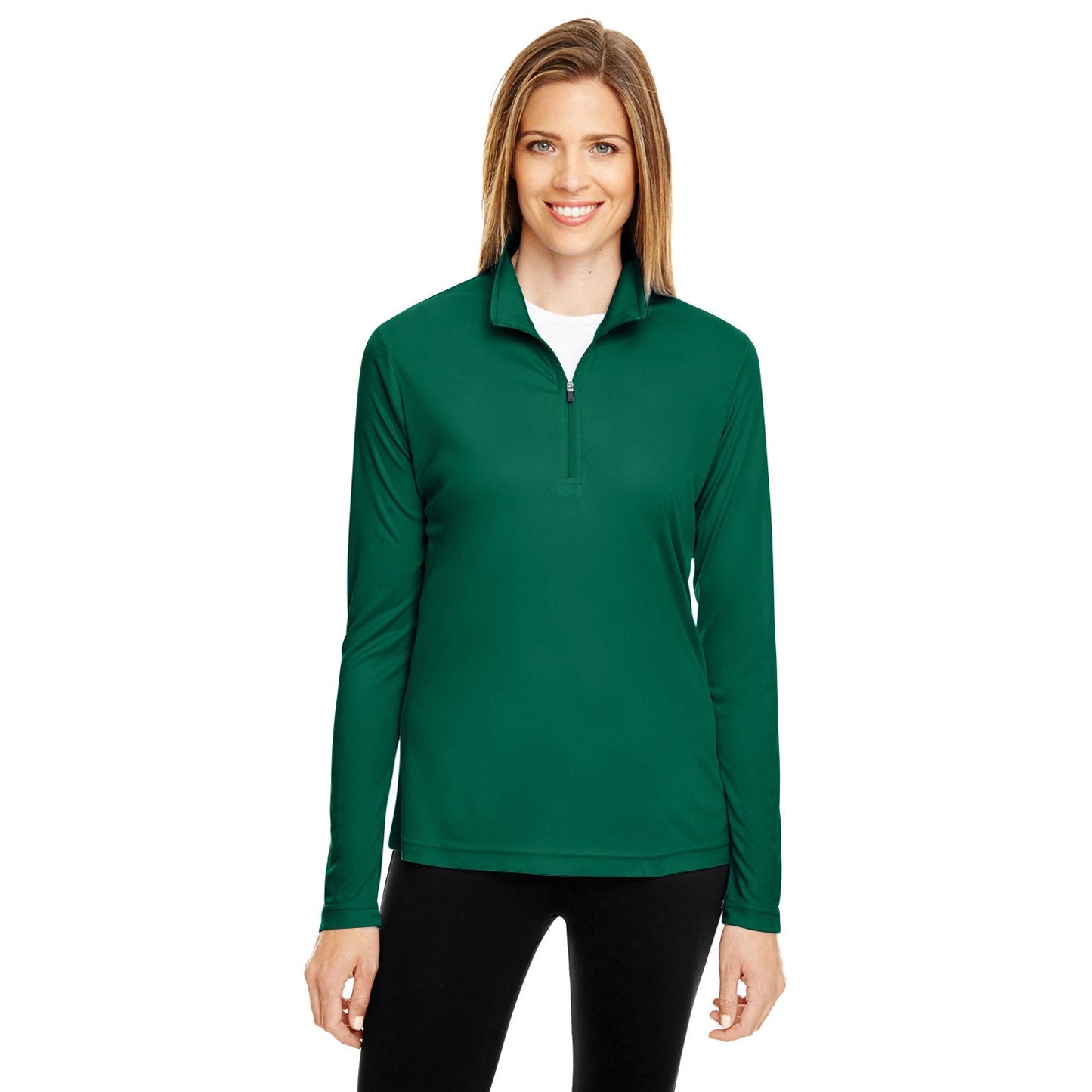 Black Performance Sweatshirt - Team 365 - Moisture Wicking