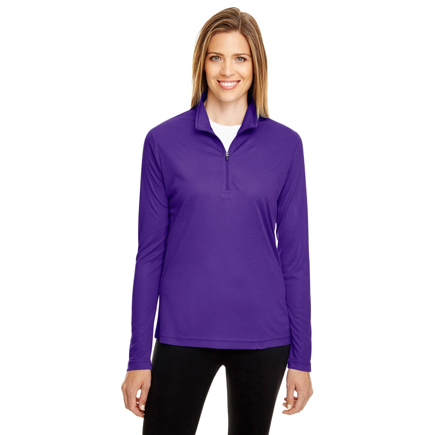 Black Performance Sweatshirt - Team 365 - Moisture Wicking
