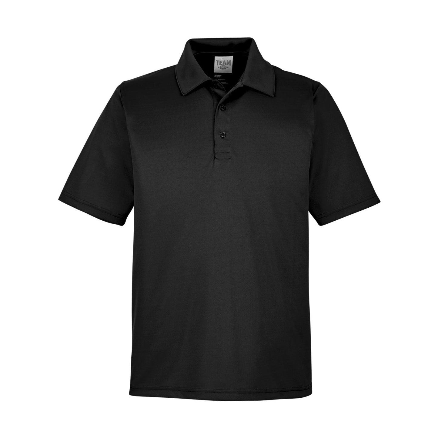 Black Polo Shirt - Team 365 - Performance Fabric