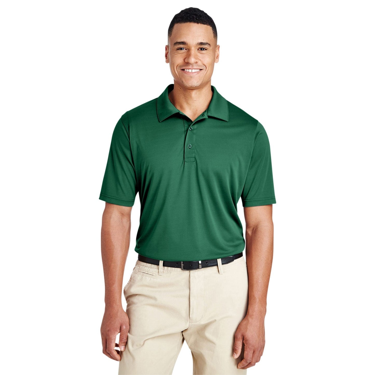 Black Polo Shirt - Team 365 - Performance Fabric
