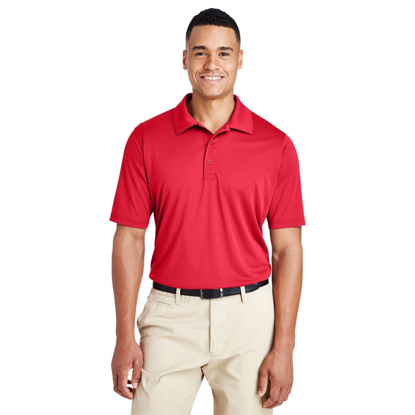 Black Polo Shirt - Team 365 - Performance Fabric