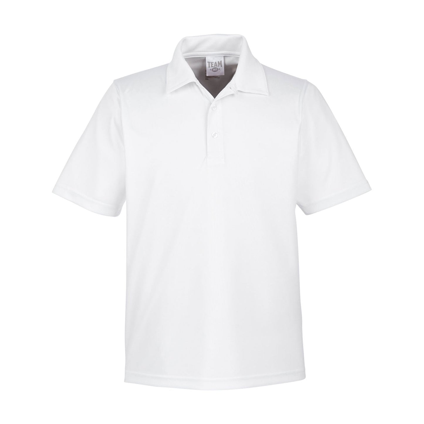 Black Polo Shirt - Team 365 - Performance Fabric