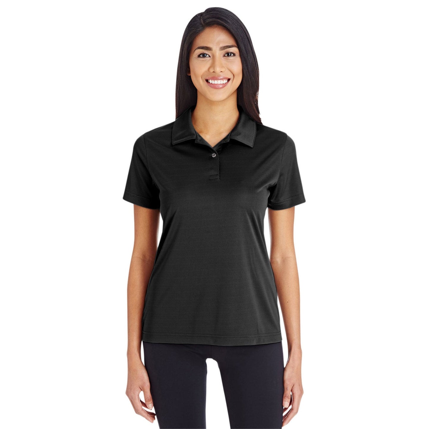 Black Performance Polo - Team 365 - Moisture-Wicking