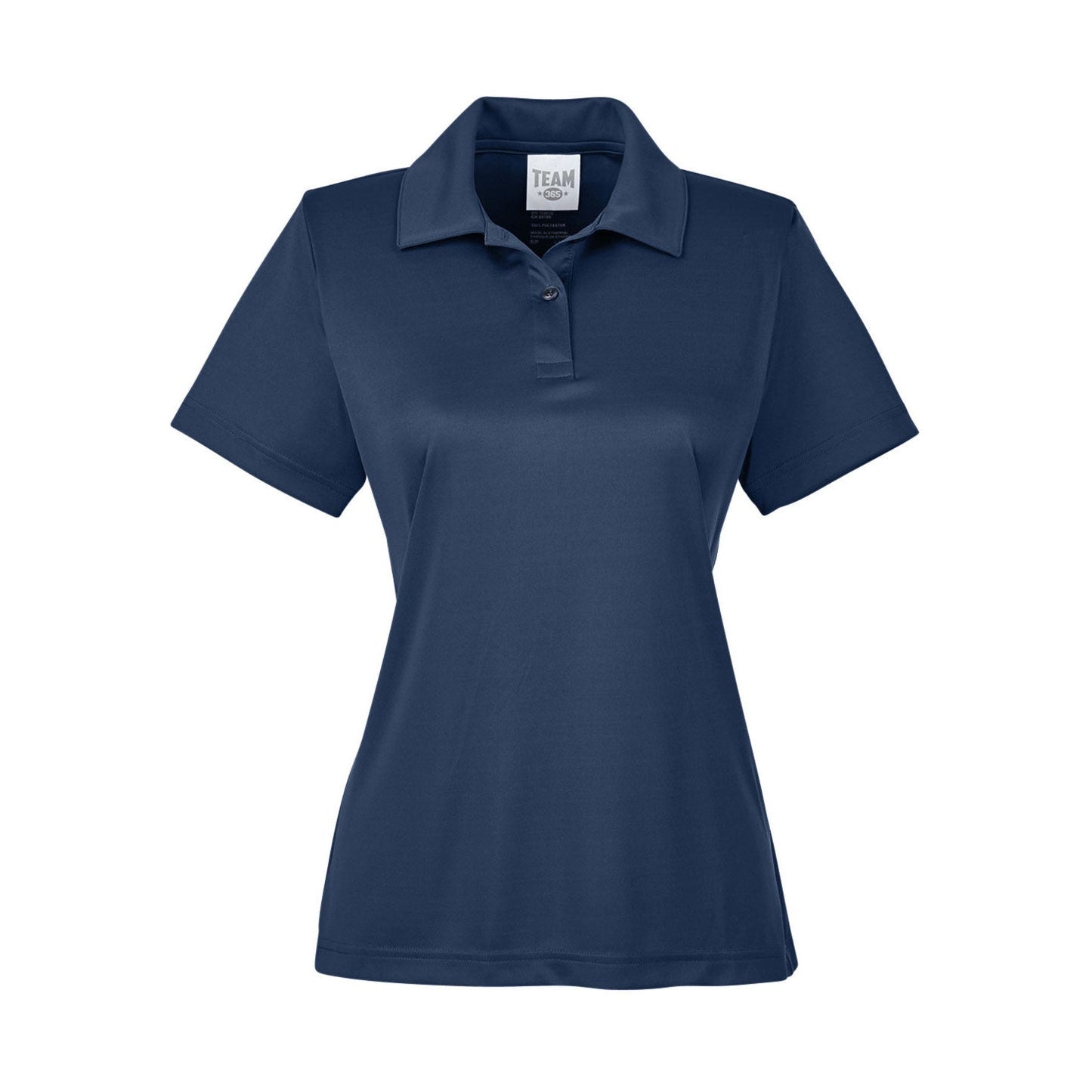 Black Performance Polo - Team 365 - Moisture-Wicking