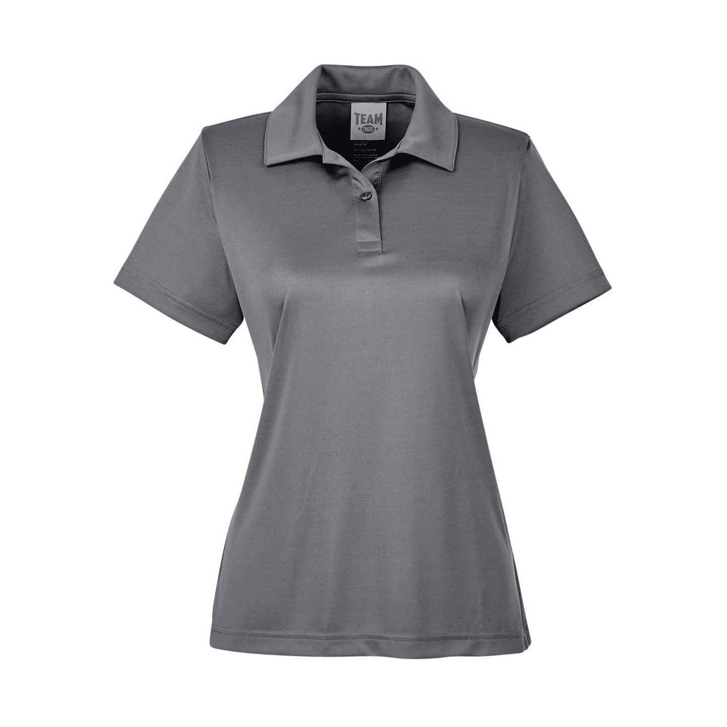 Black Performance Polo - Team 365 - Moisture-Wicking