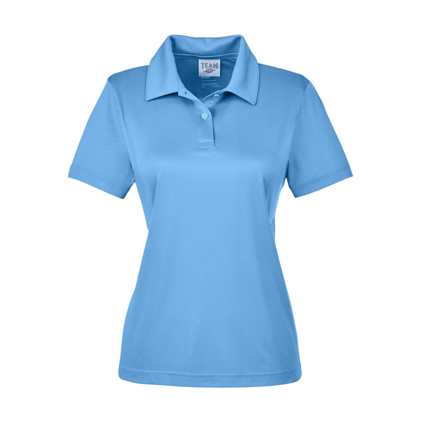 Black Performance Polo - Team 365 - Moisture-Wicking