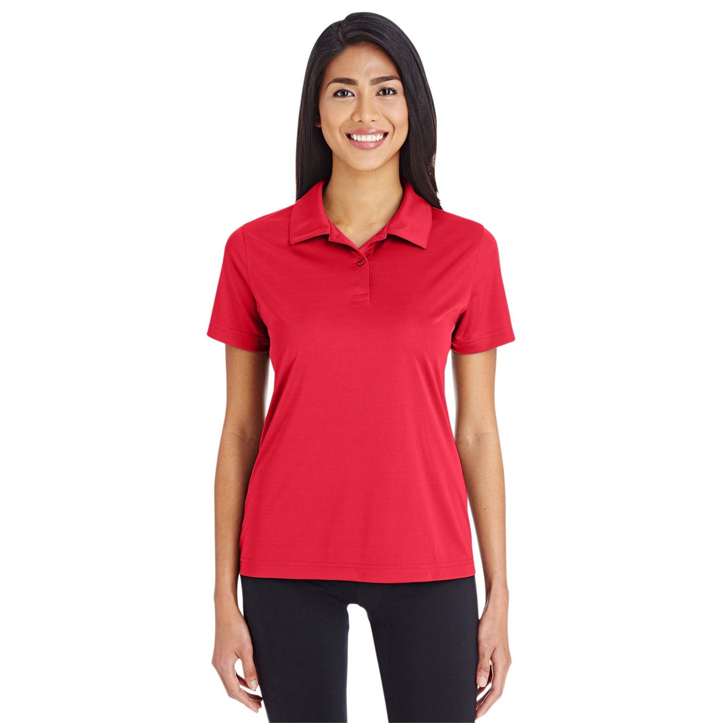Black Performance Polo - Team 365 - Moisture-Wicking