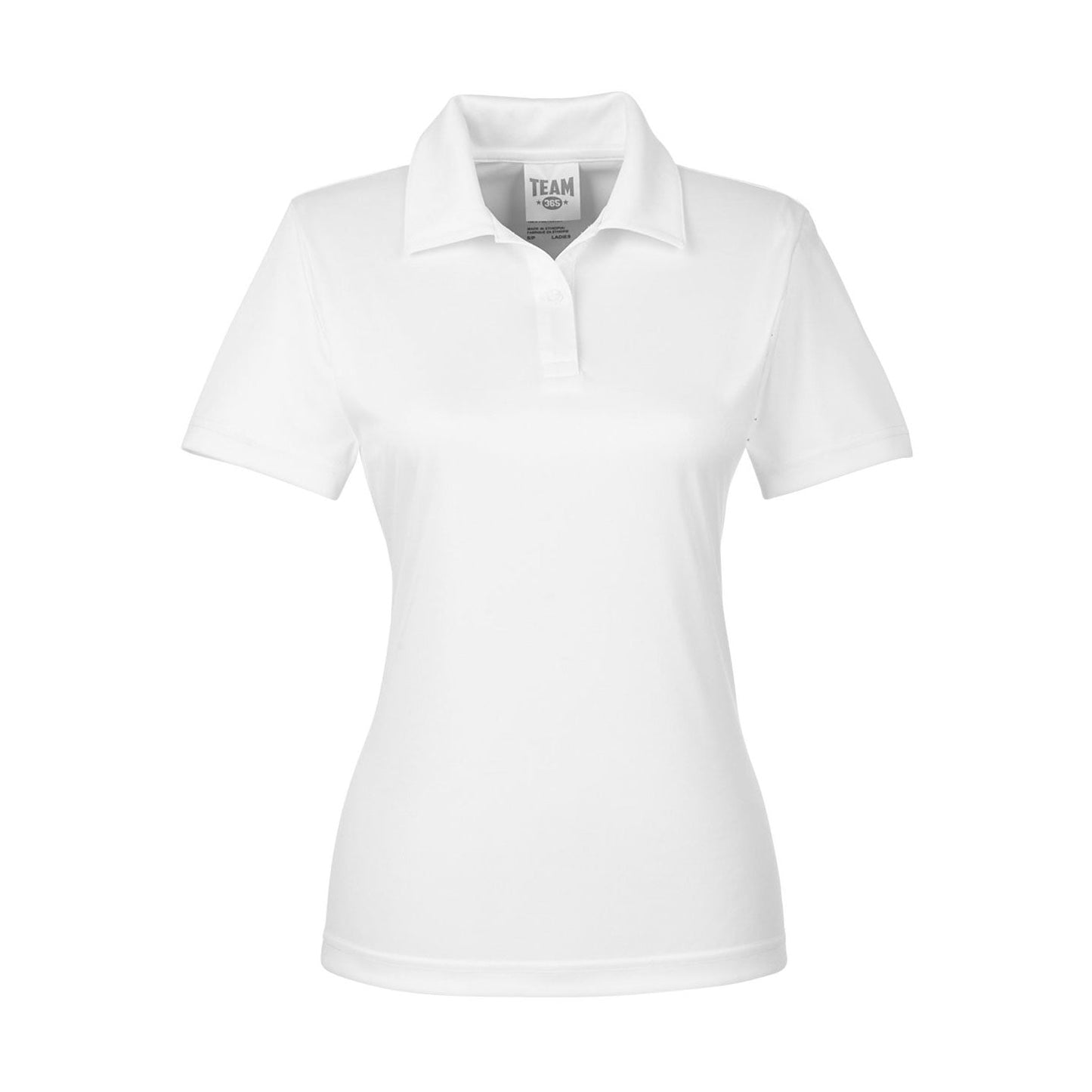 Black Performance Polo - Team 365 - Moisture-Wicking