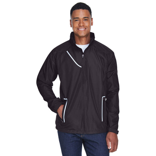 Black Waterproof Jacket - Team 365 - Durable Design
