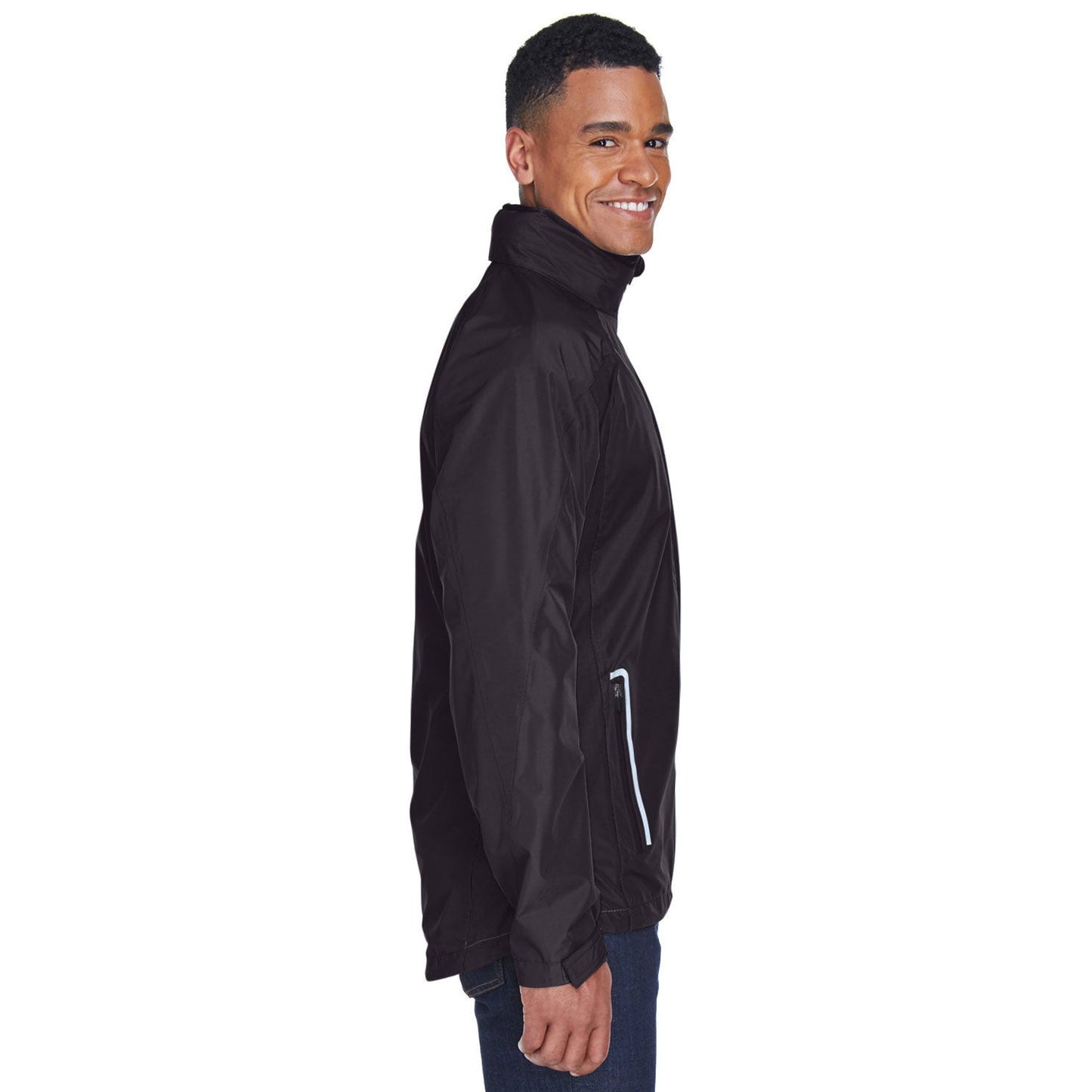 Black Waterproof Jacket - Team 365 - Durable Design