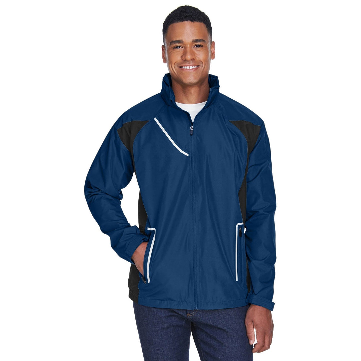 Black Waterproof Jacket - Team 365 - Durable Design