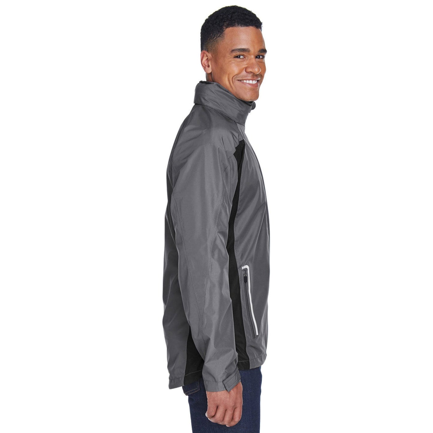 Black Waterproof Jacket - Team 365 - Durable Design