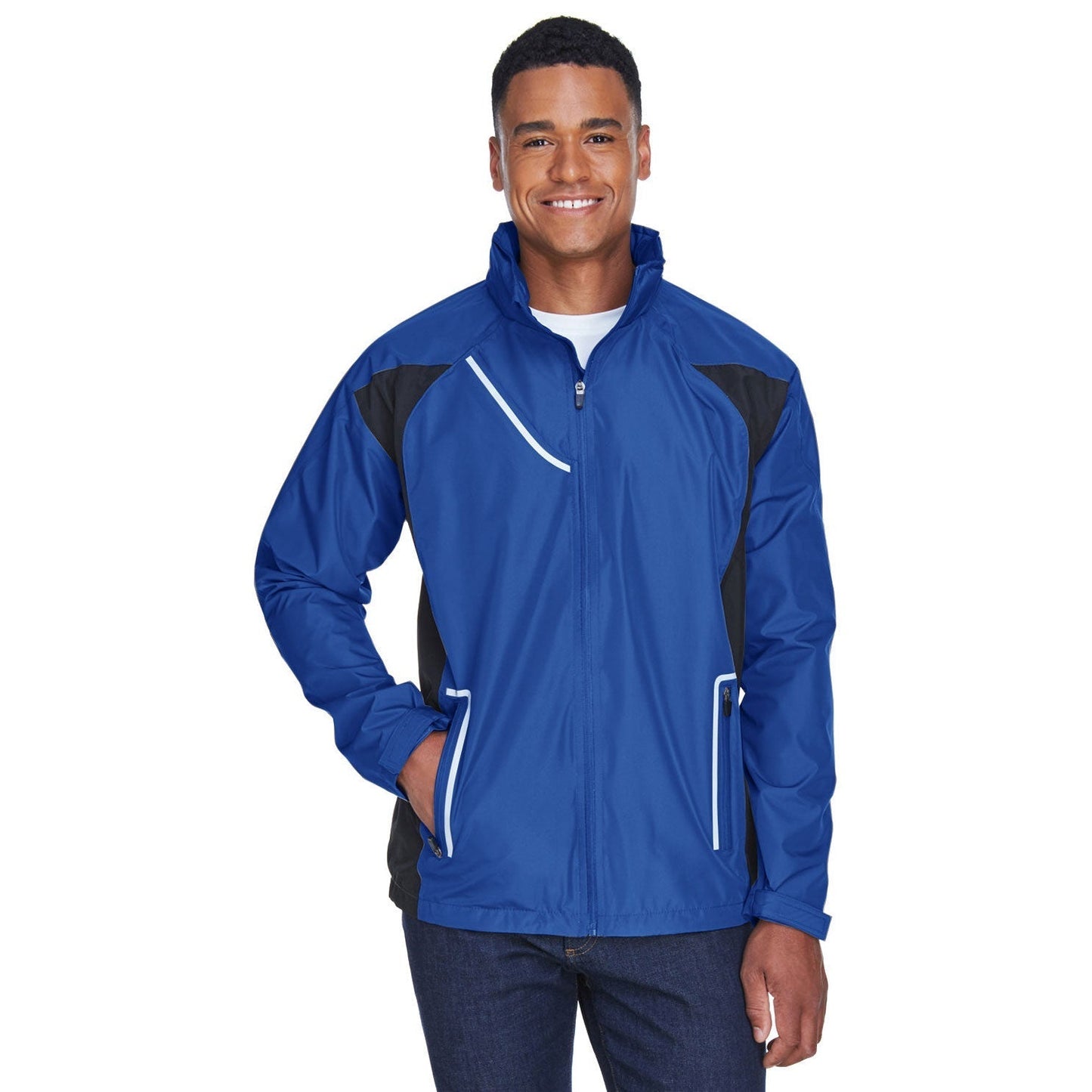 Black Waterproof Jacket - Team 365 - Durable Design