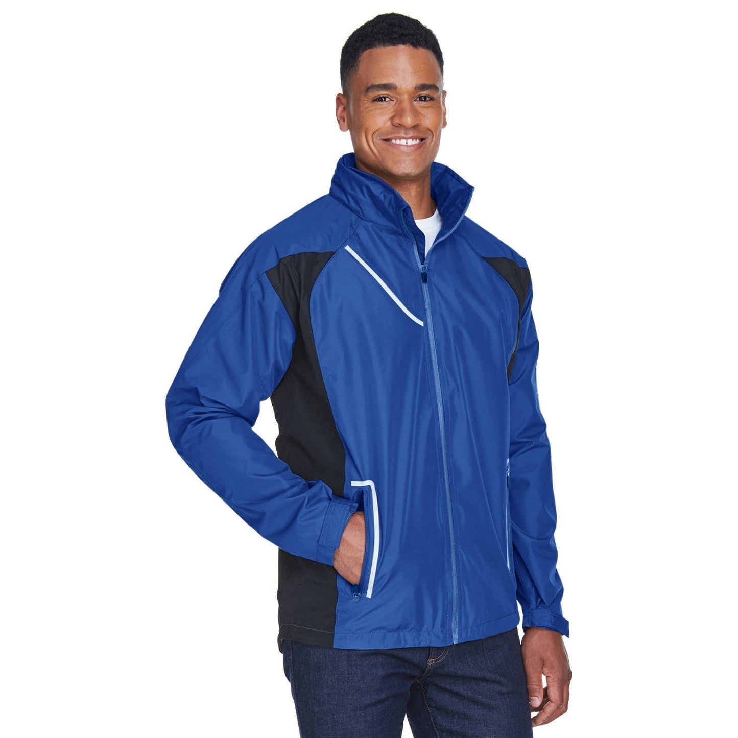 Black Waterproof Jacket - Team 365 - Durable Design