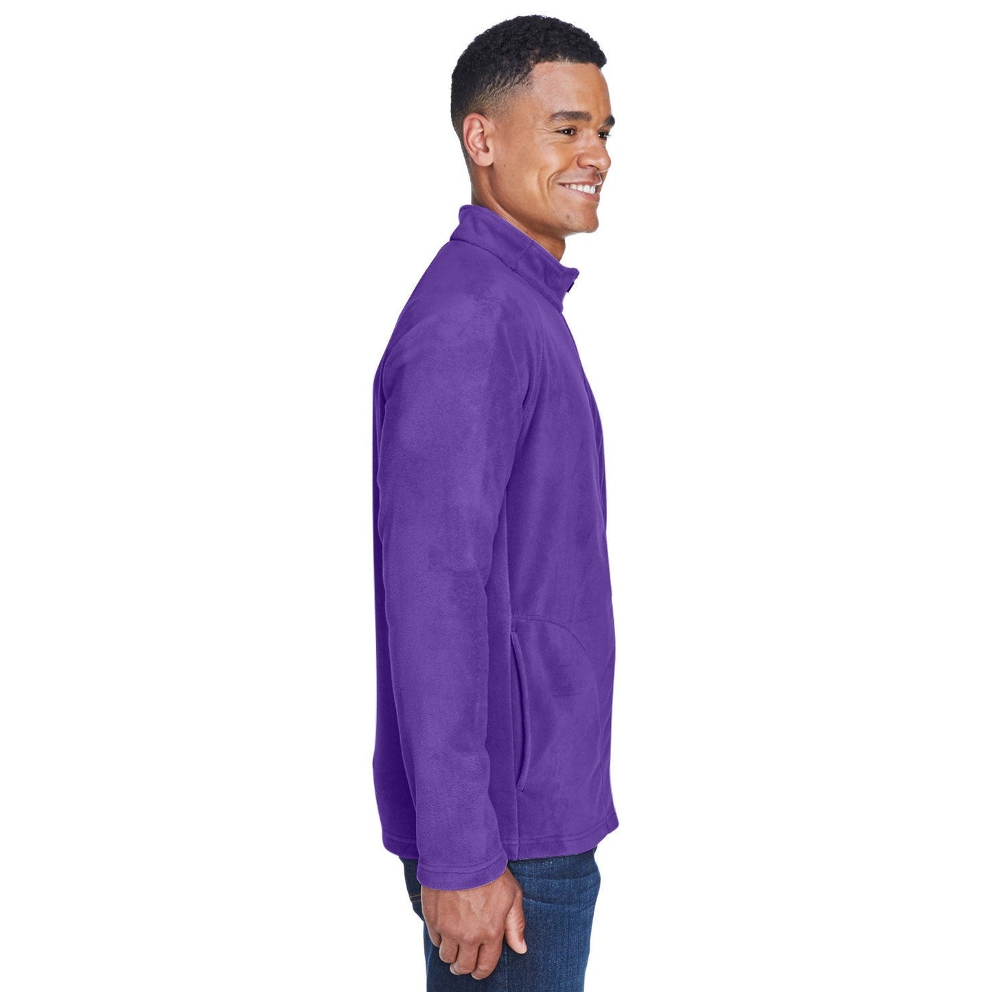 Black Microfleece Jacket - Team 365 - Warm Comfort
