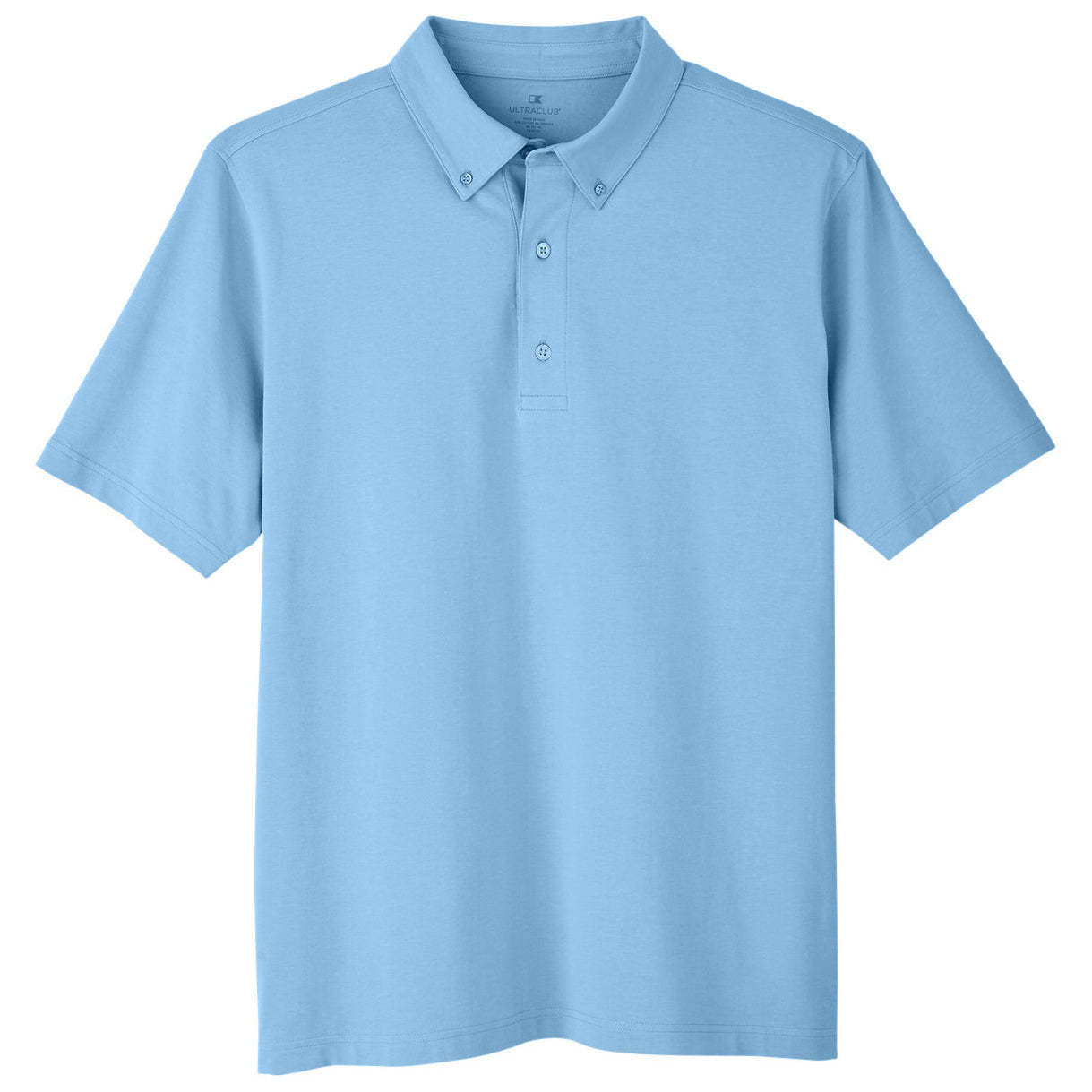 Black Polo Shirt - UltraClub - Stretch Cotton Performance