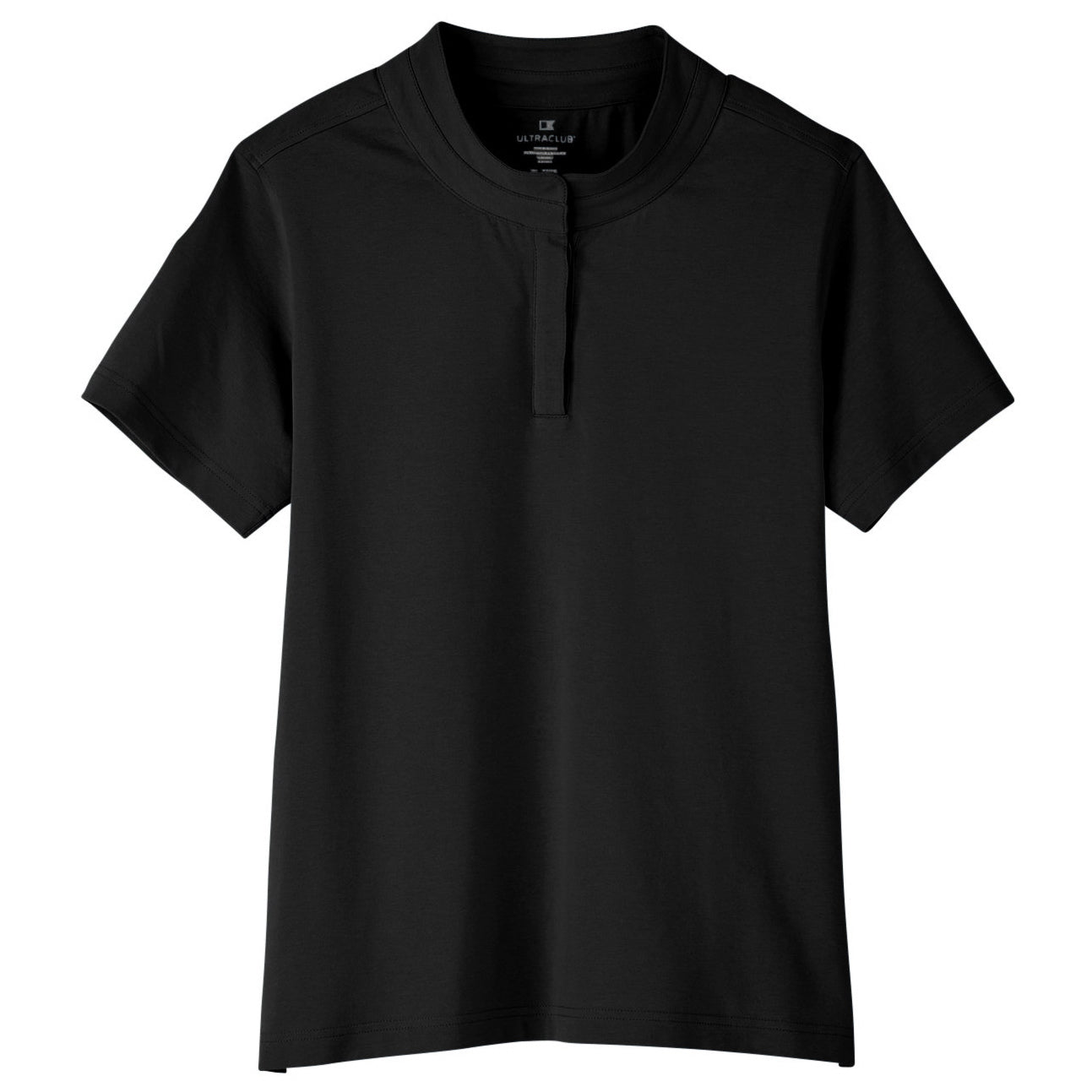 Black Polo Shirts - UltraClub - Stretch Cotton Performance